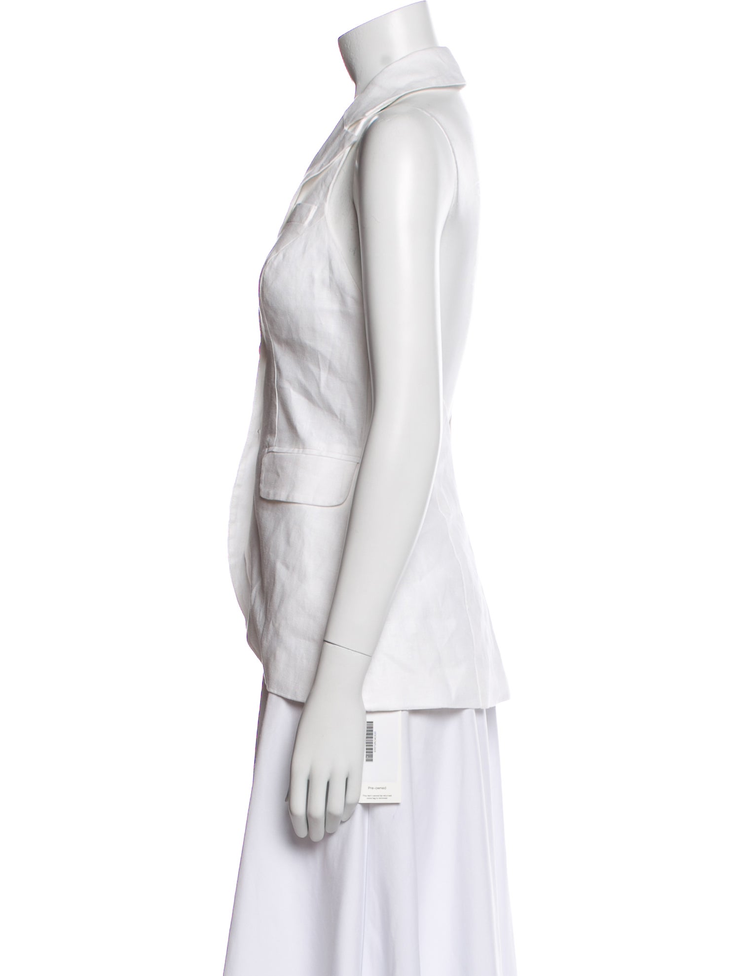 Reformation Linen Sleeveless Button-Up Top