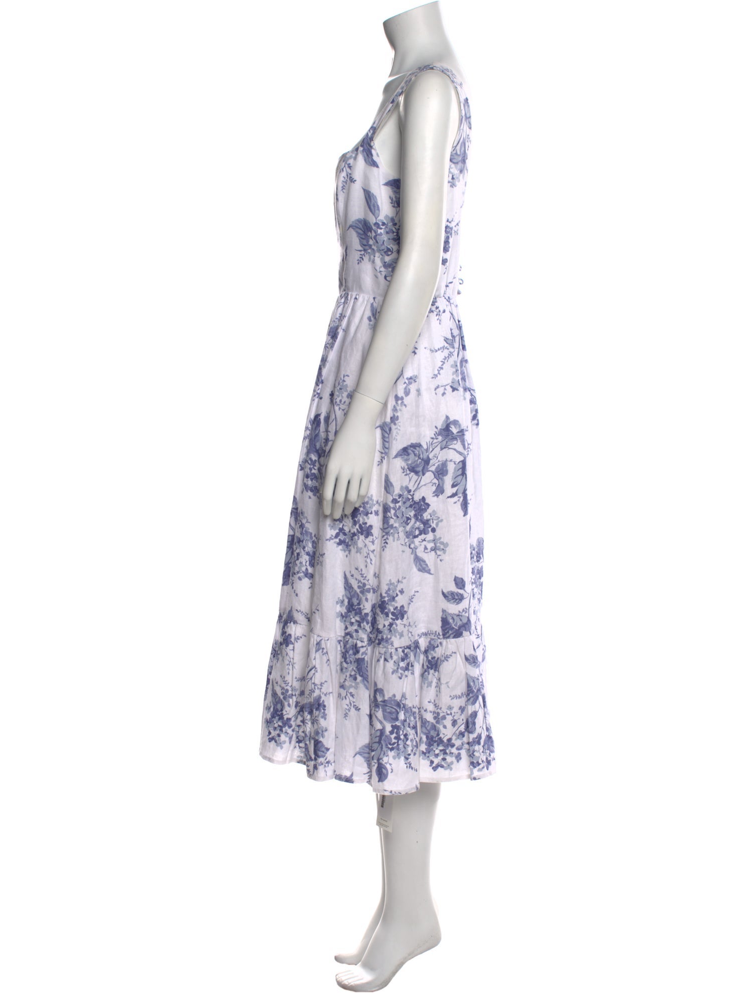 Reformation Linen Midi Length Dress