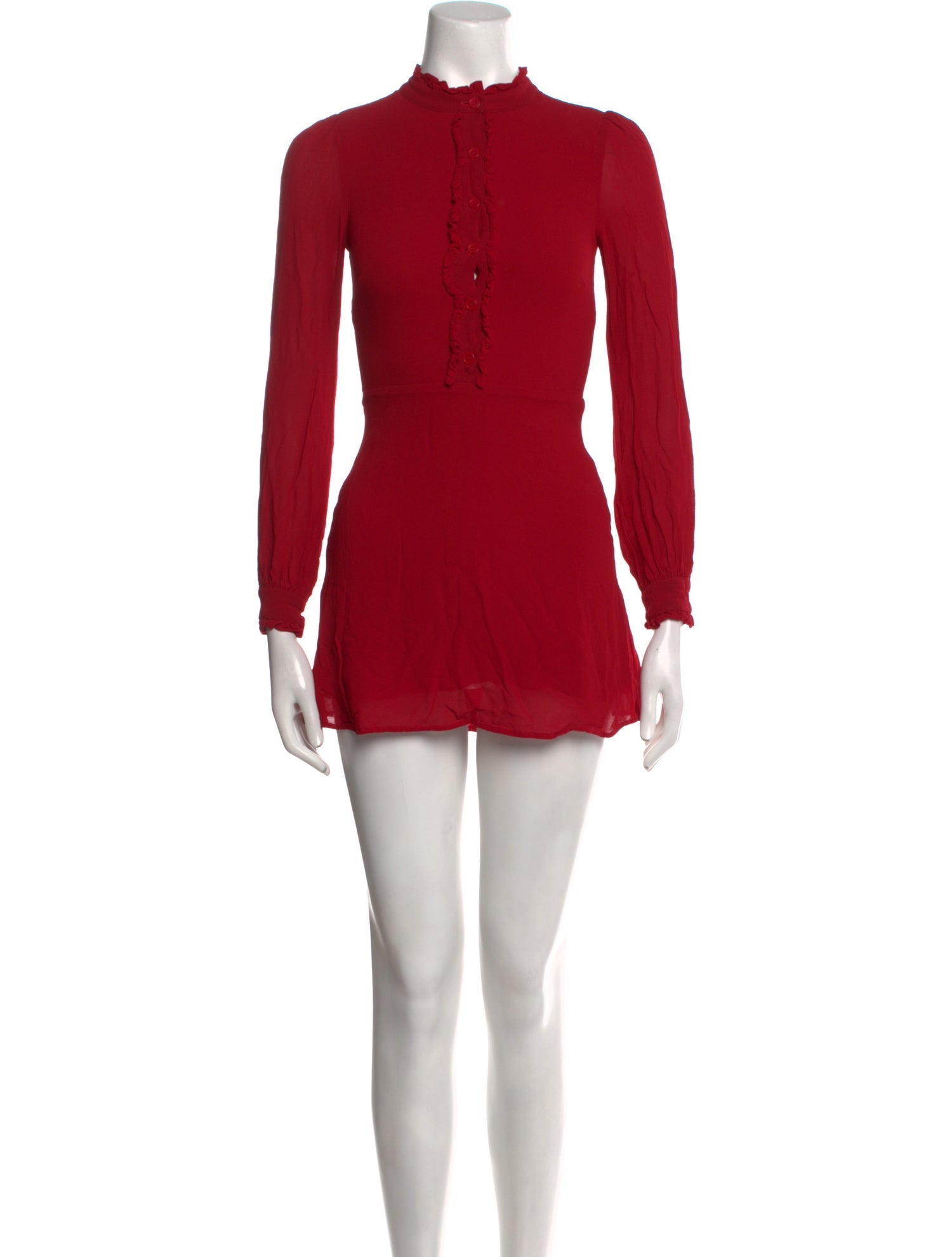 Reformation Mock Neck Mini Dress