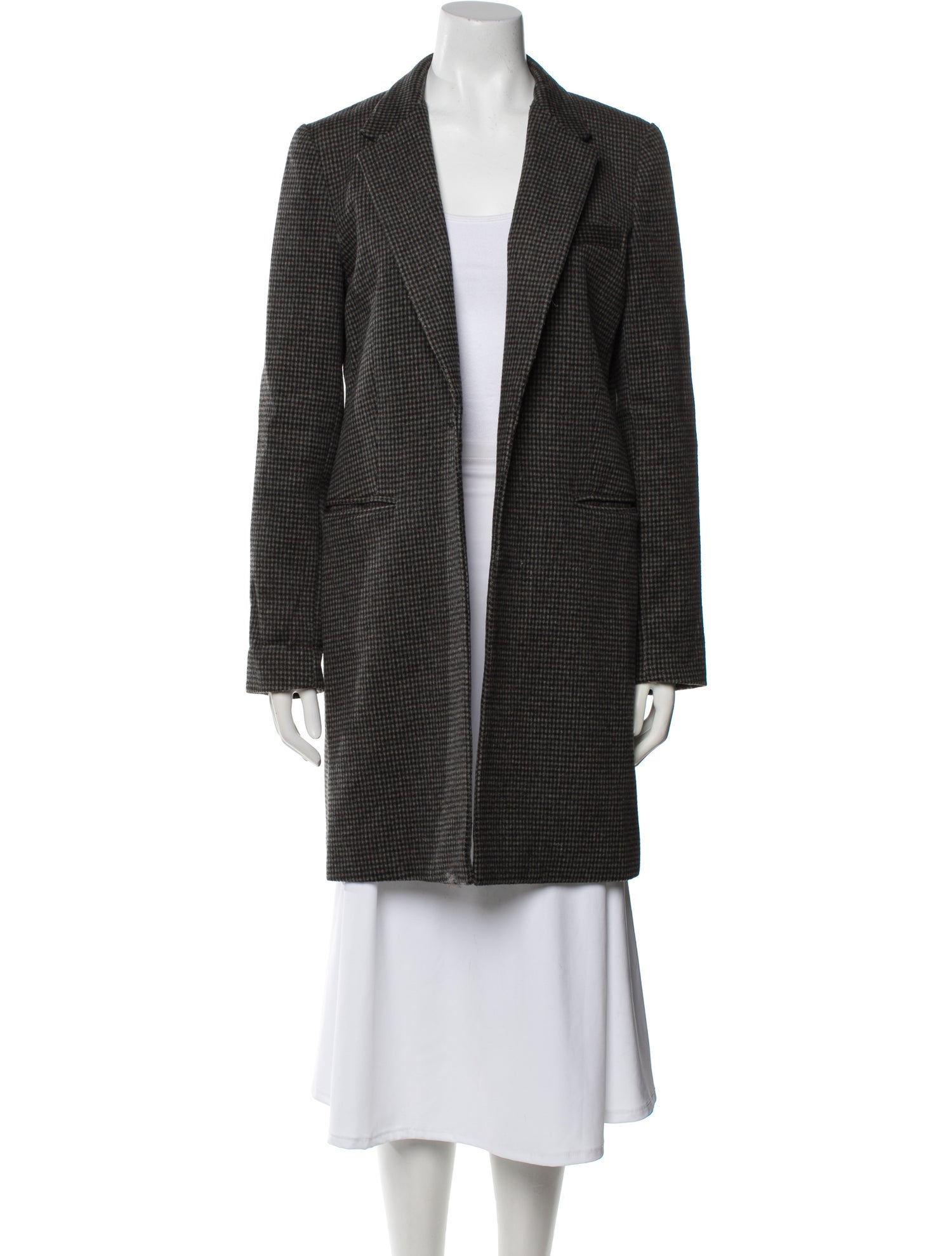 Reformation Plaid Print Coat