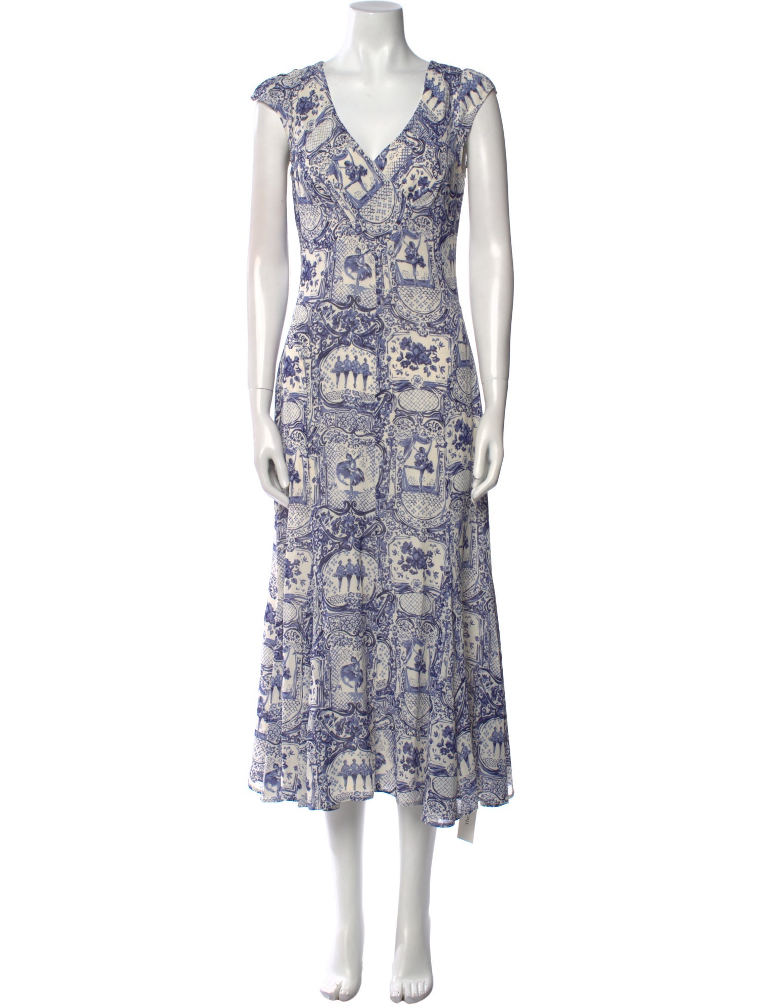 Reformation Floral Print Long Dress