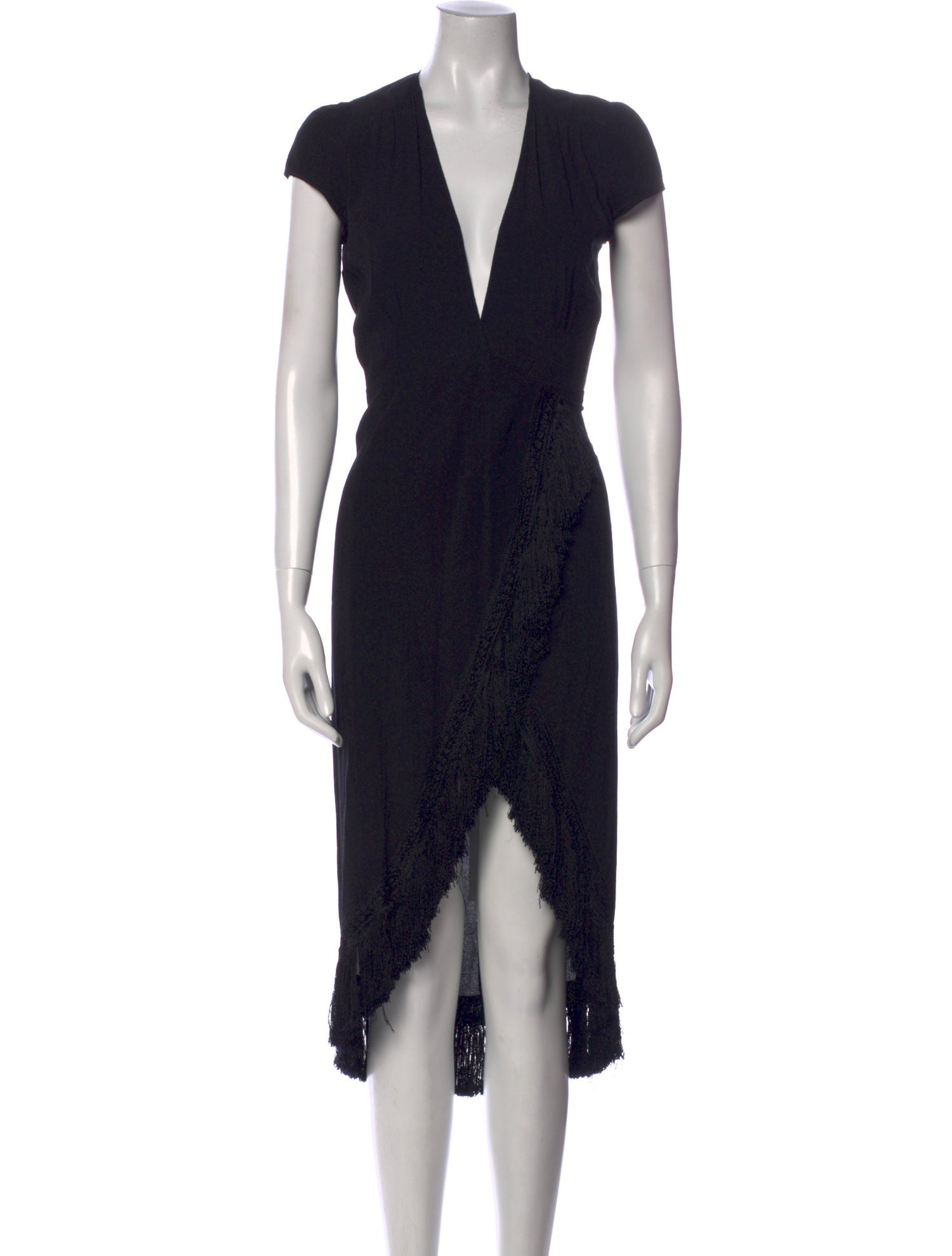 Reformation V-Neck Midi Length Dress