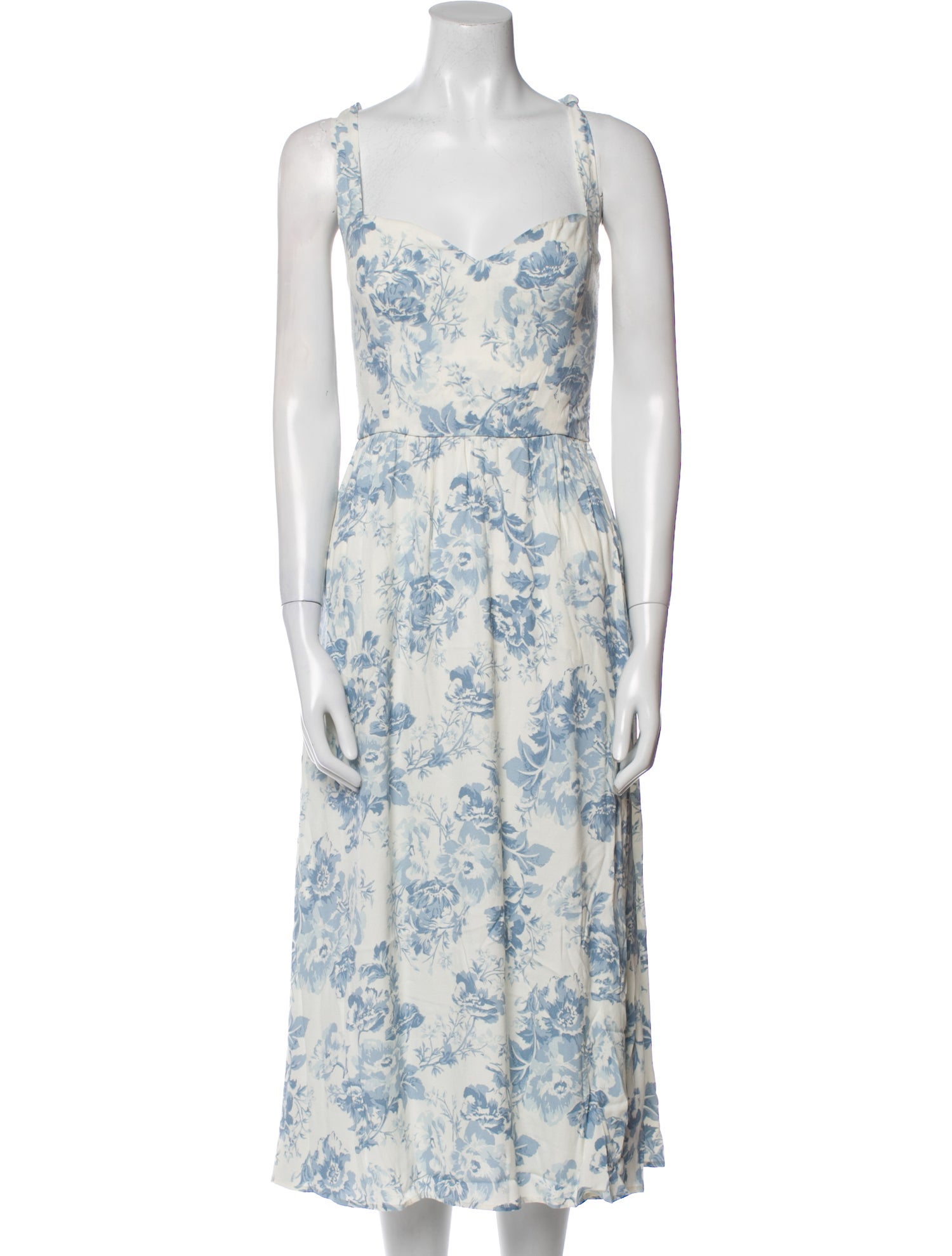 Reformation Floral Print Long Dress