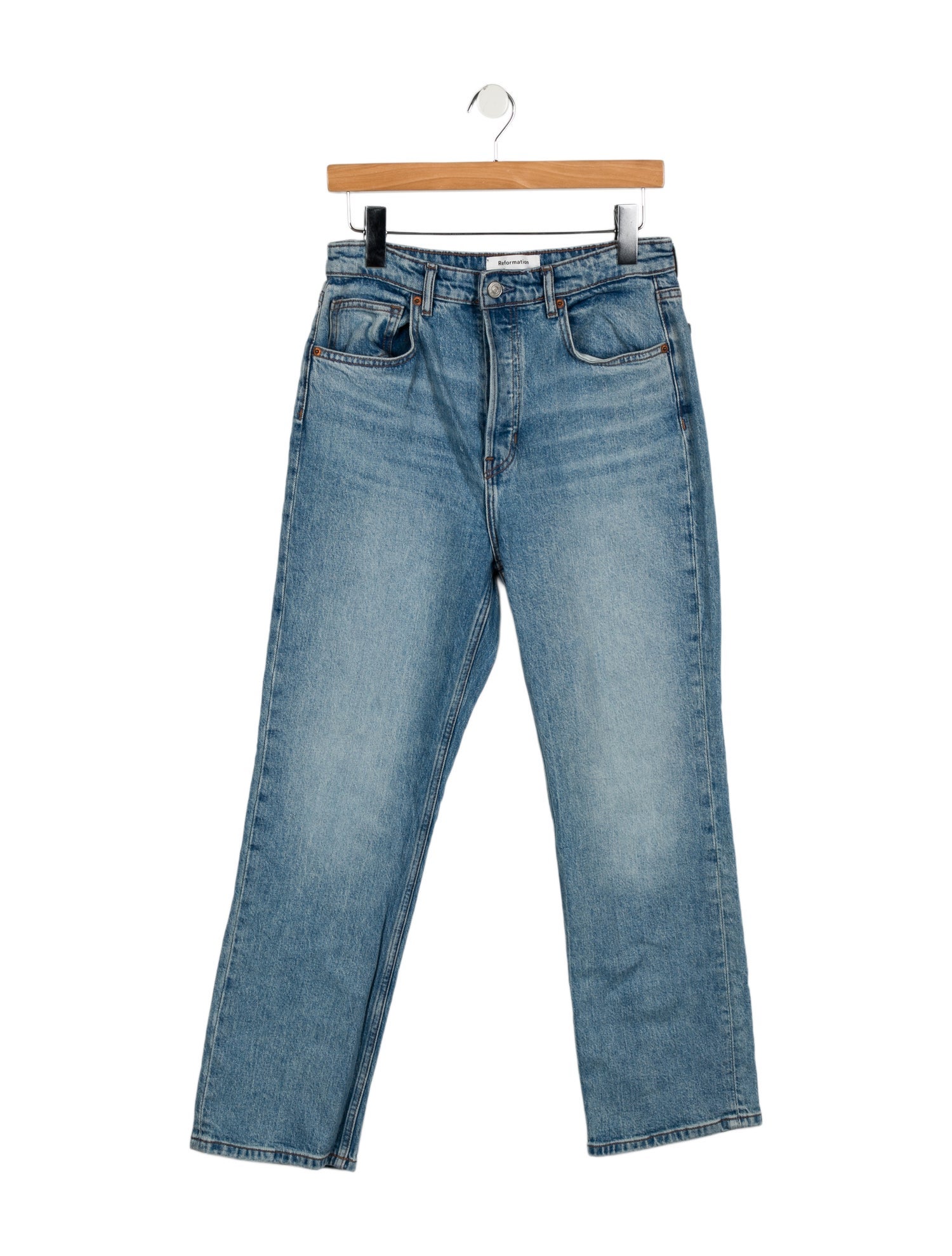 Reformation High-Rise Straight Leg Jeans