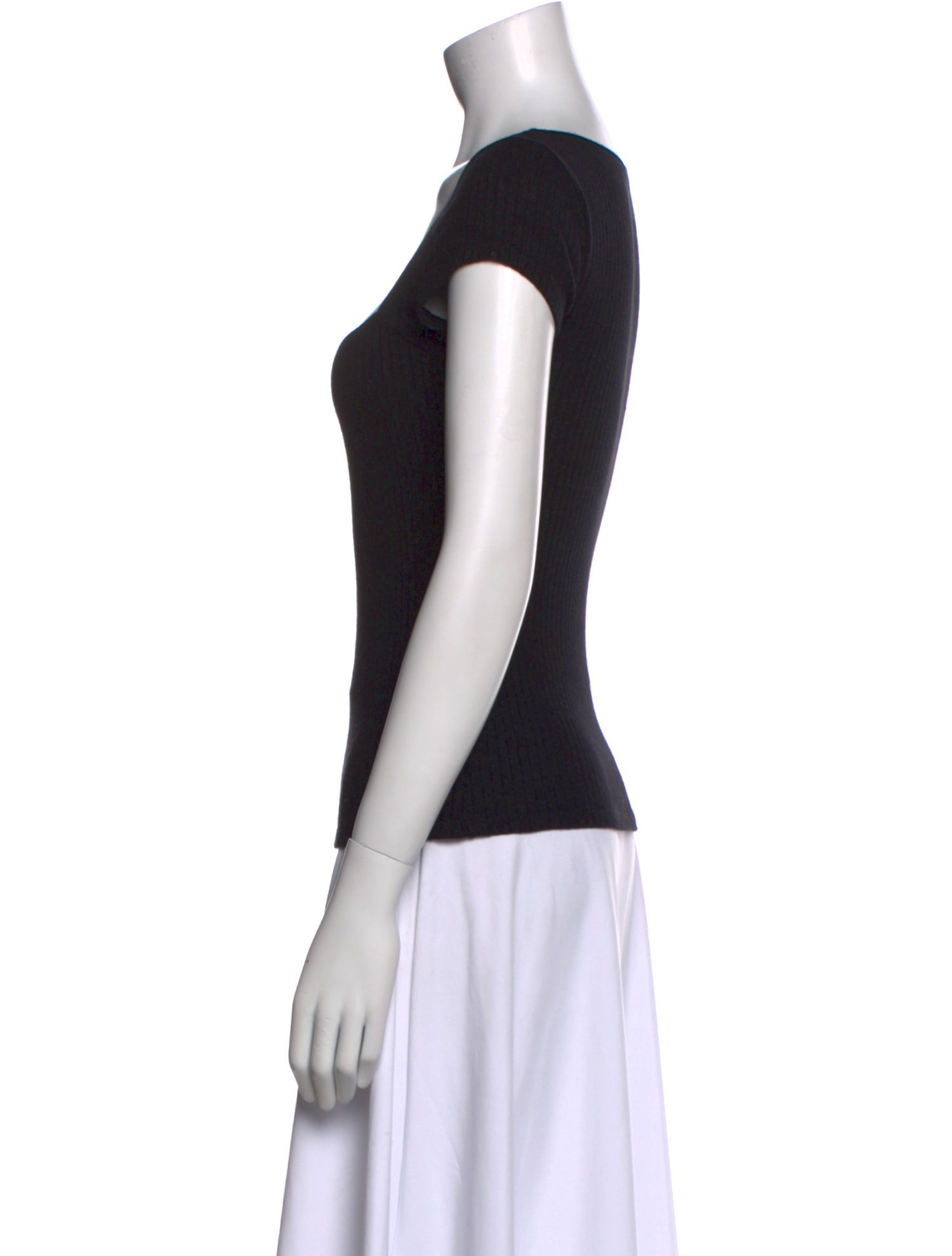 Reformation Square Neckline Short Sleeve Top