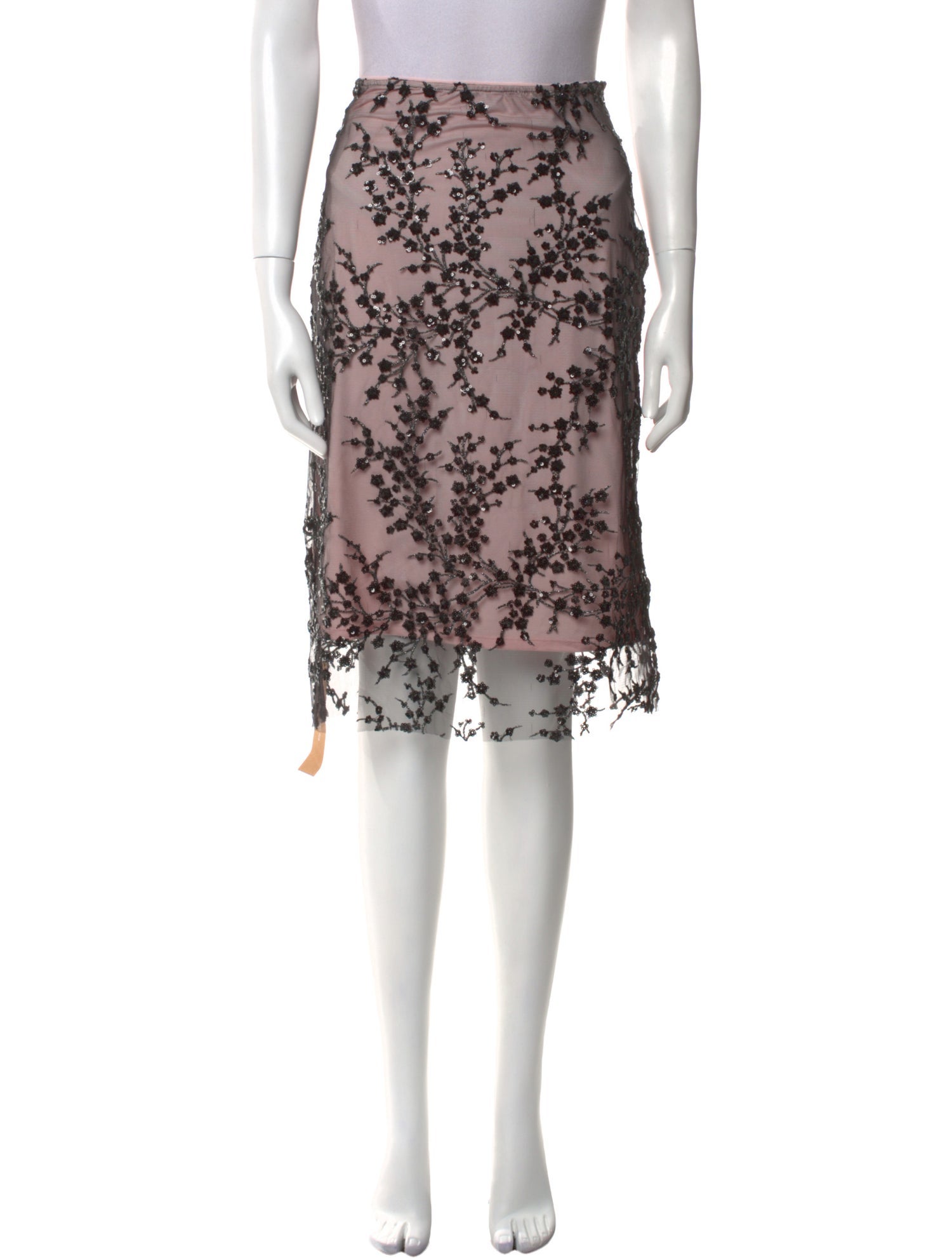 Reformation Floral Print Knee-Length Skirt