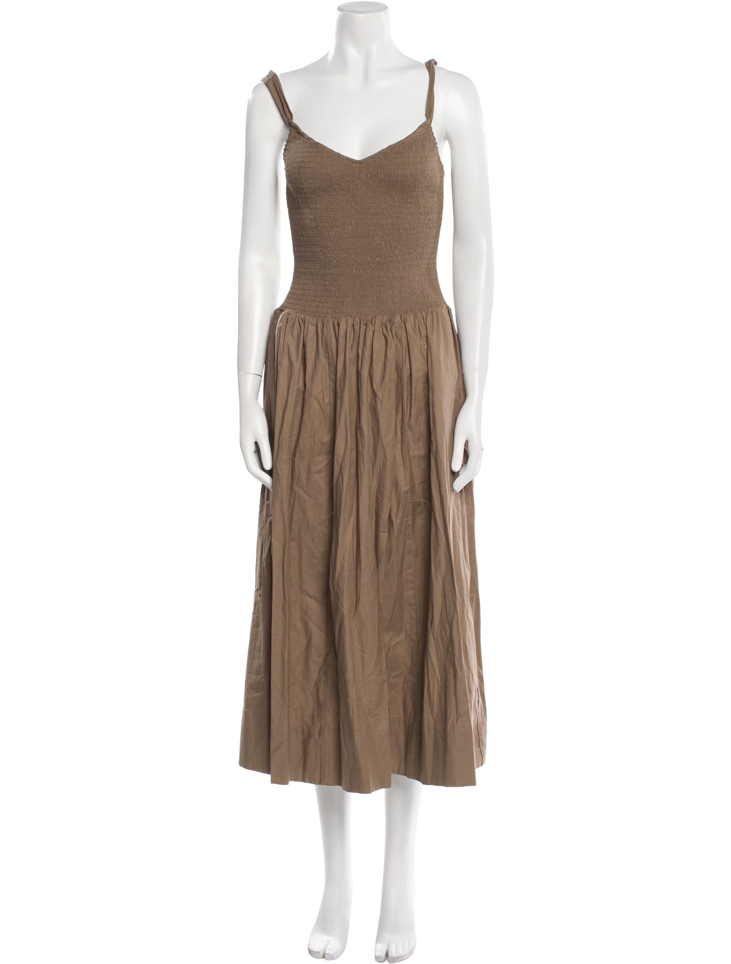 Reformation V-Neck Midi Length Dress