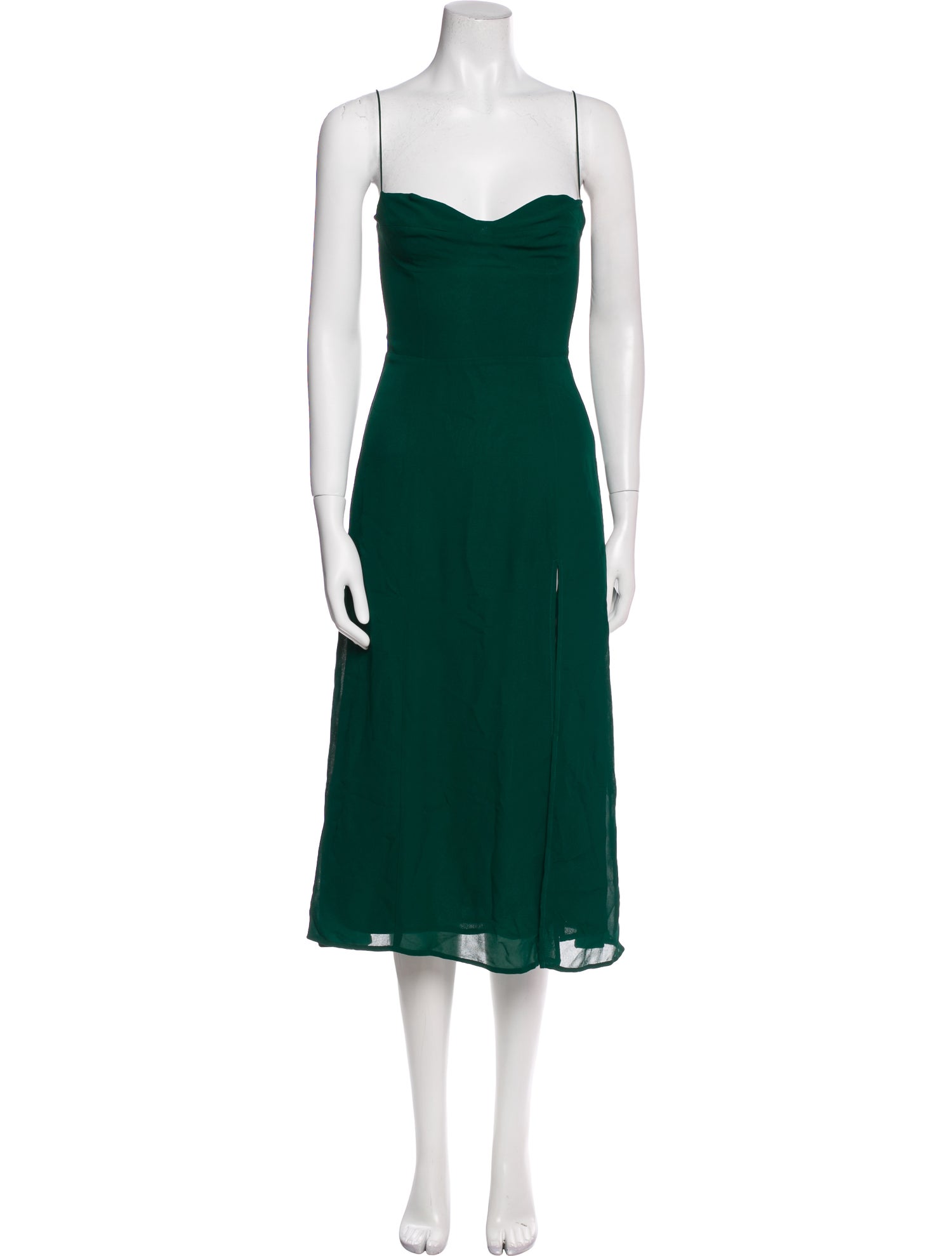 Reformation Square Neckline Midi Length Dress