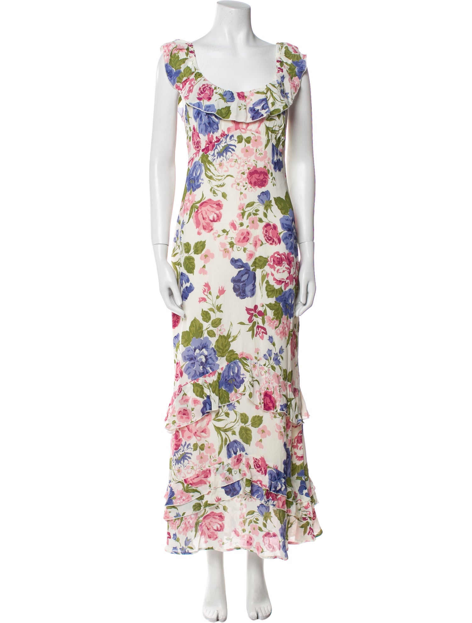 Reformation Floral Print Long Dress