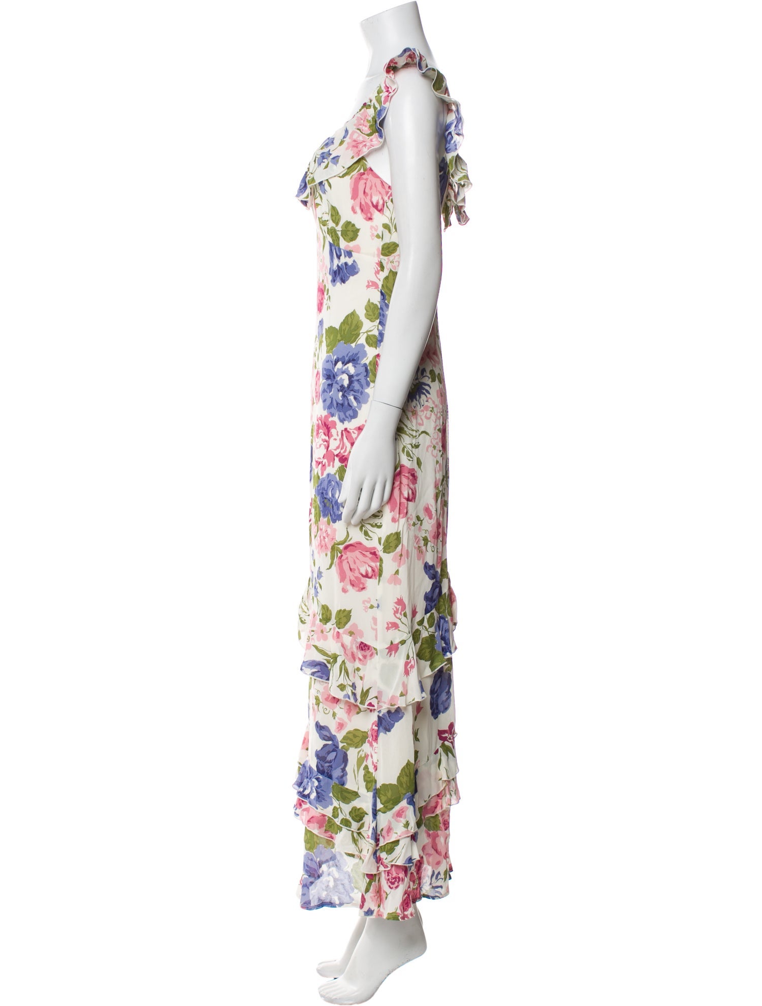 Reformation Floral Print Long Dress