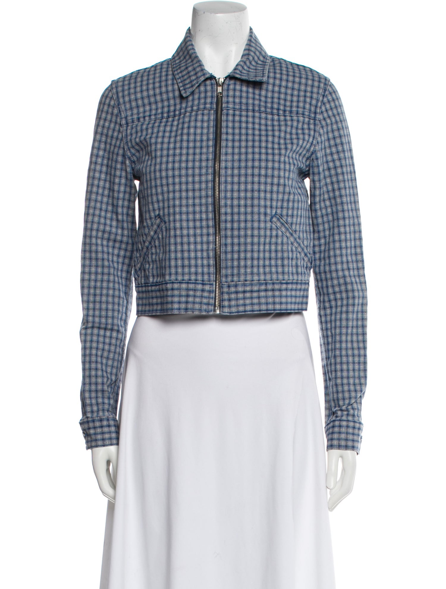 Reformation Plaid Print Jacket