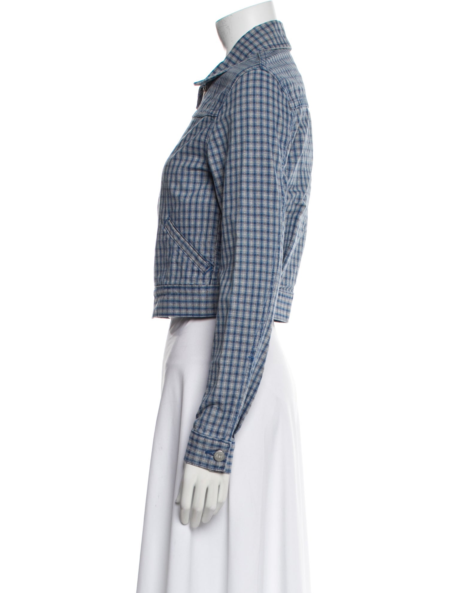 Reformation Plaid Print Jacket