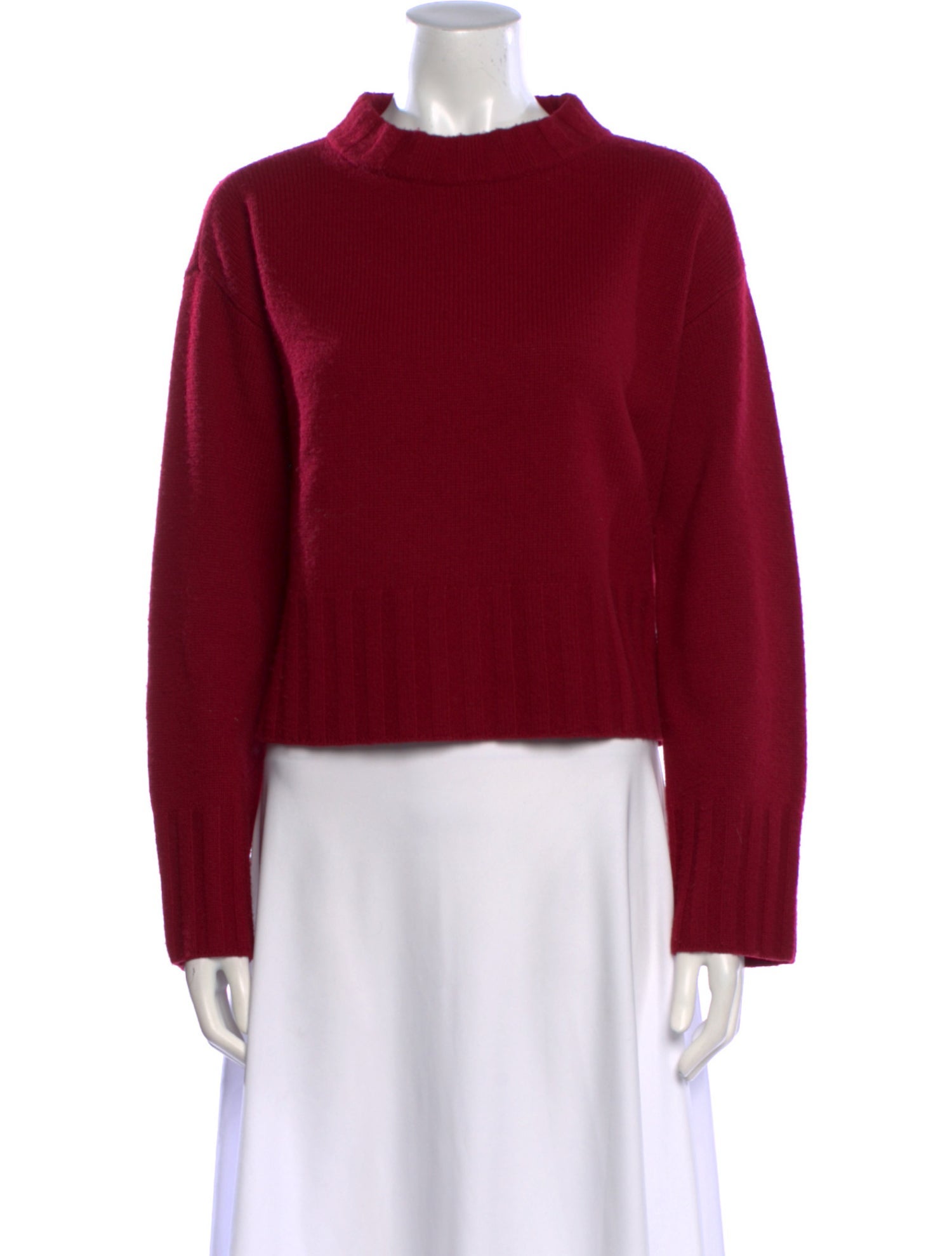 Reformation Merino Wool Mock Neck Sweater