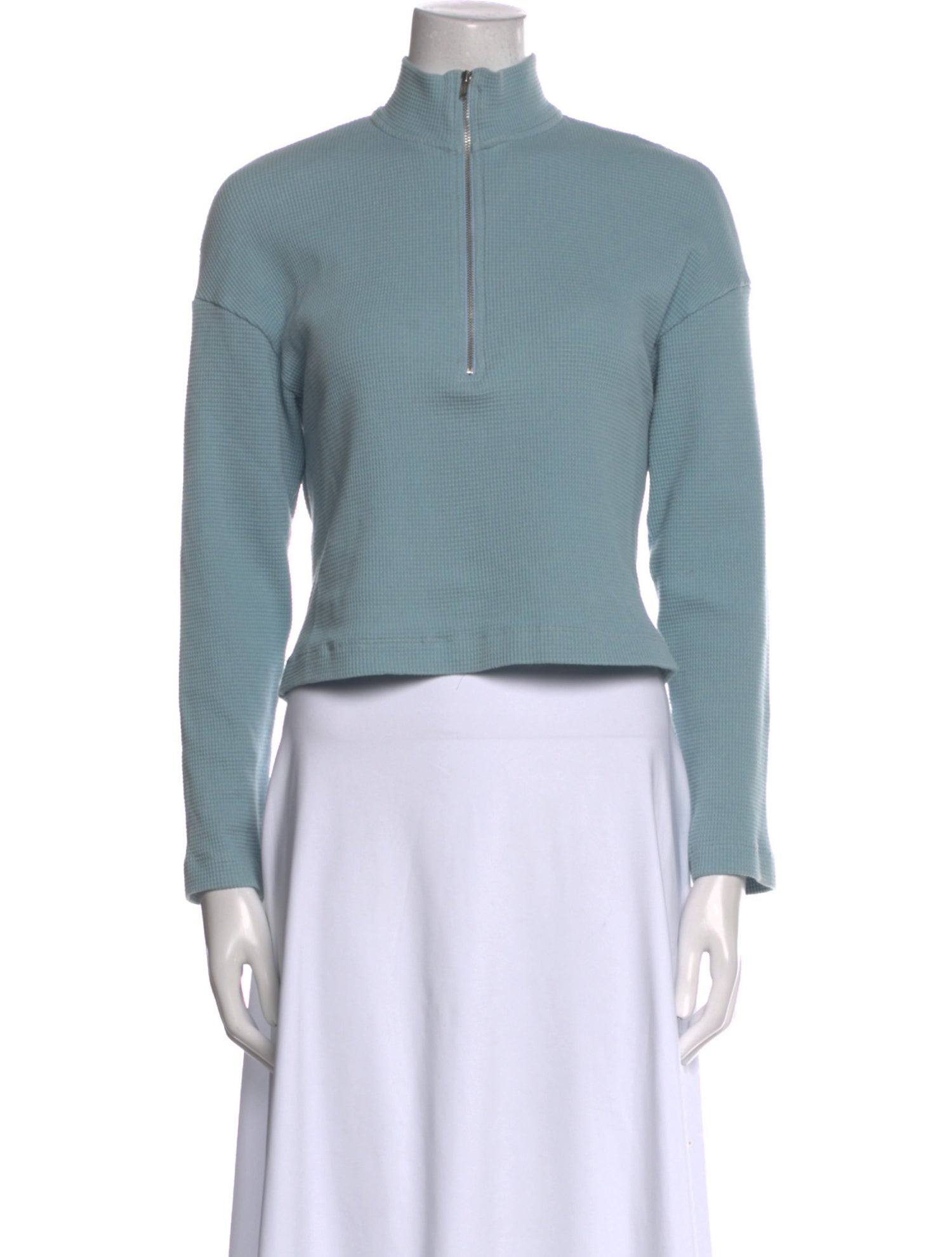 Reformation Mock Neck Long Sleeve Crop Top w/ Tags