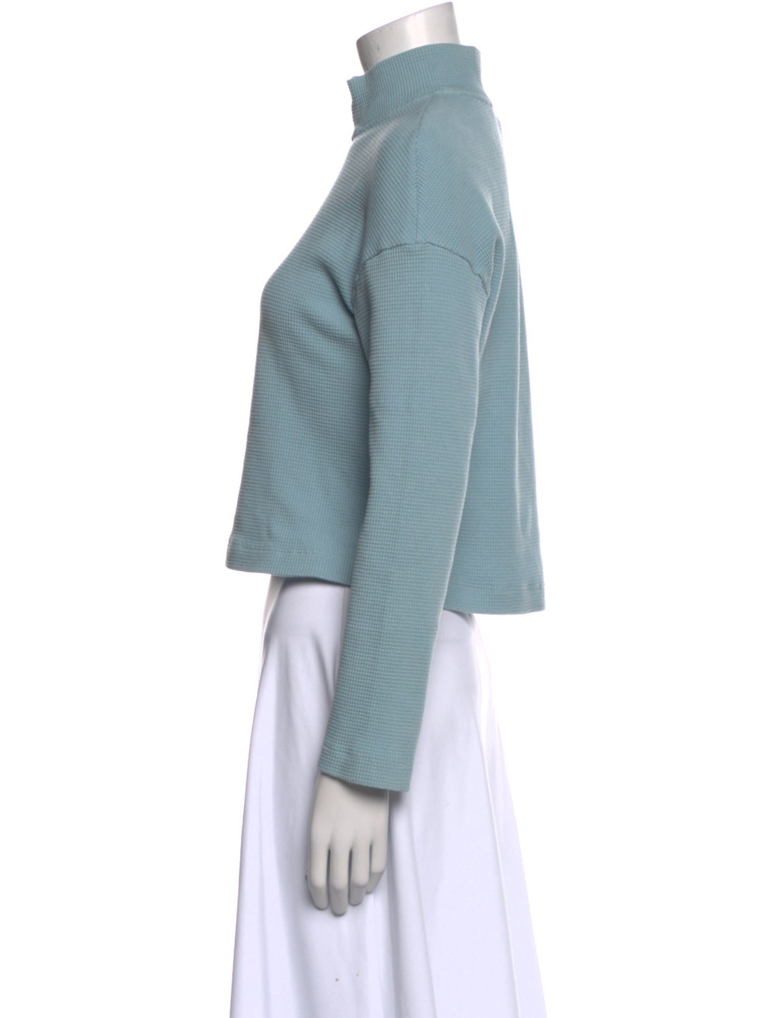 Reformation Mock Neck Long Sleeve Crop Top w/ Tags