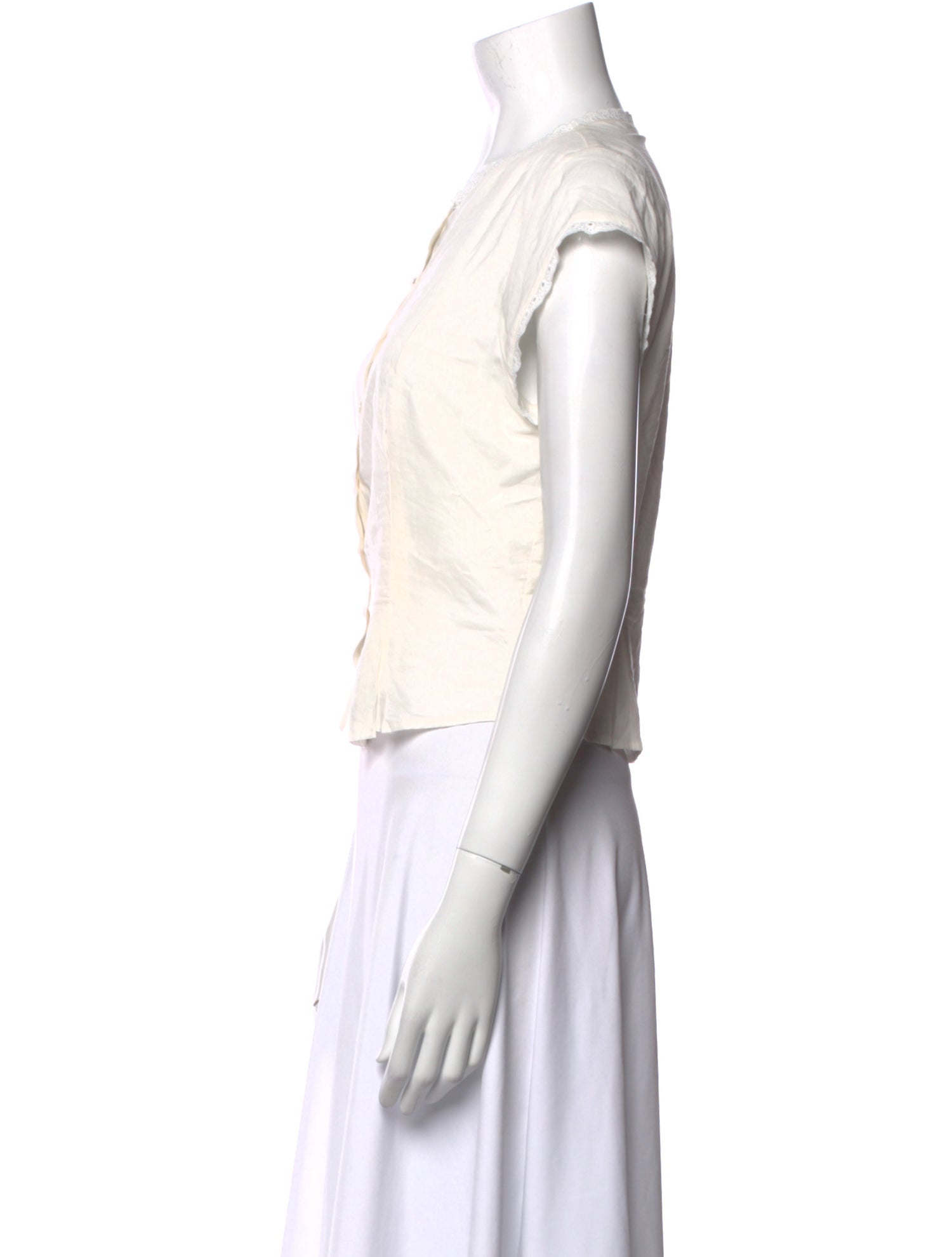 Reformation Crew Neck Short Sleeve Crop Top