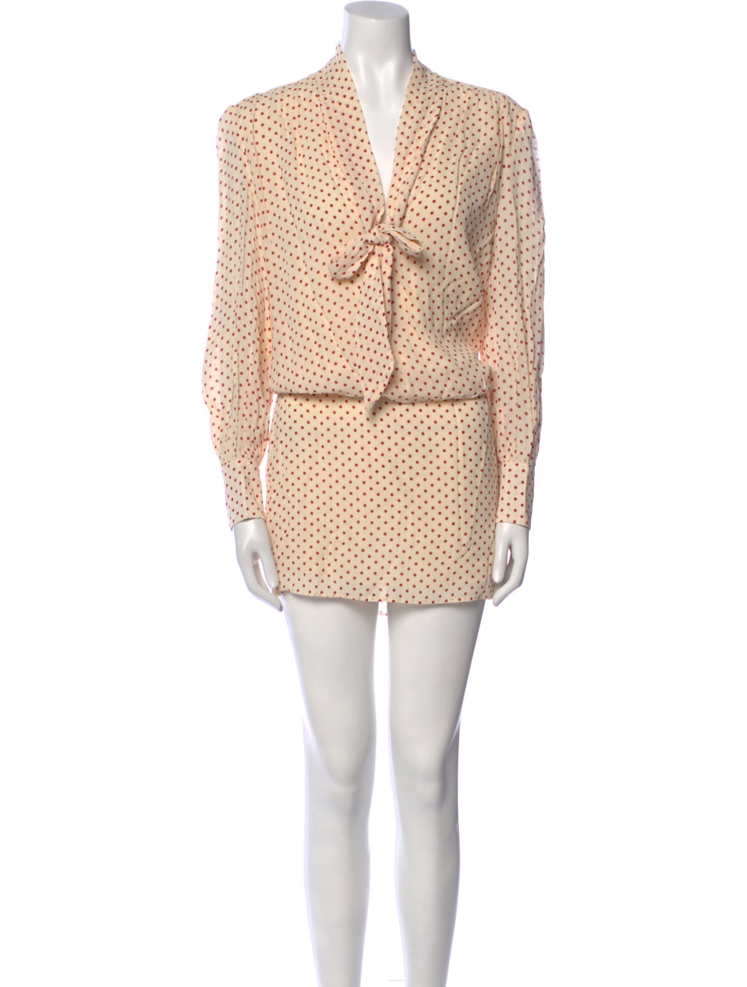 Reformation Polka Dot Print Mini Dress