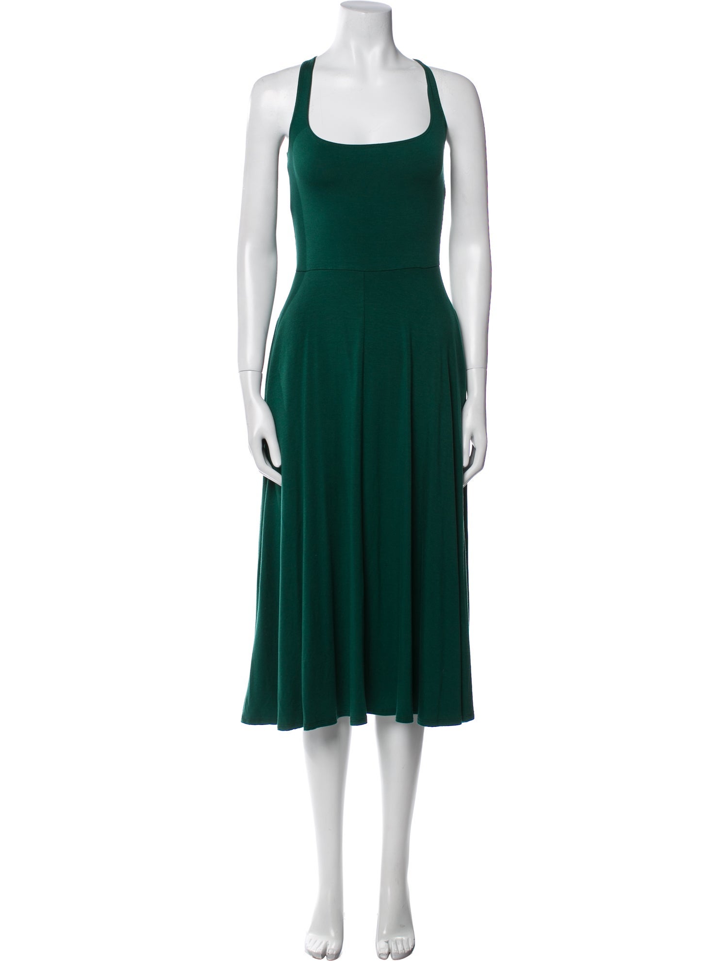 Reformation Scoop Neck Midi Length Dress