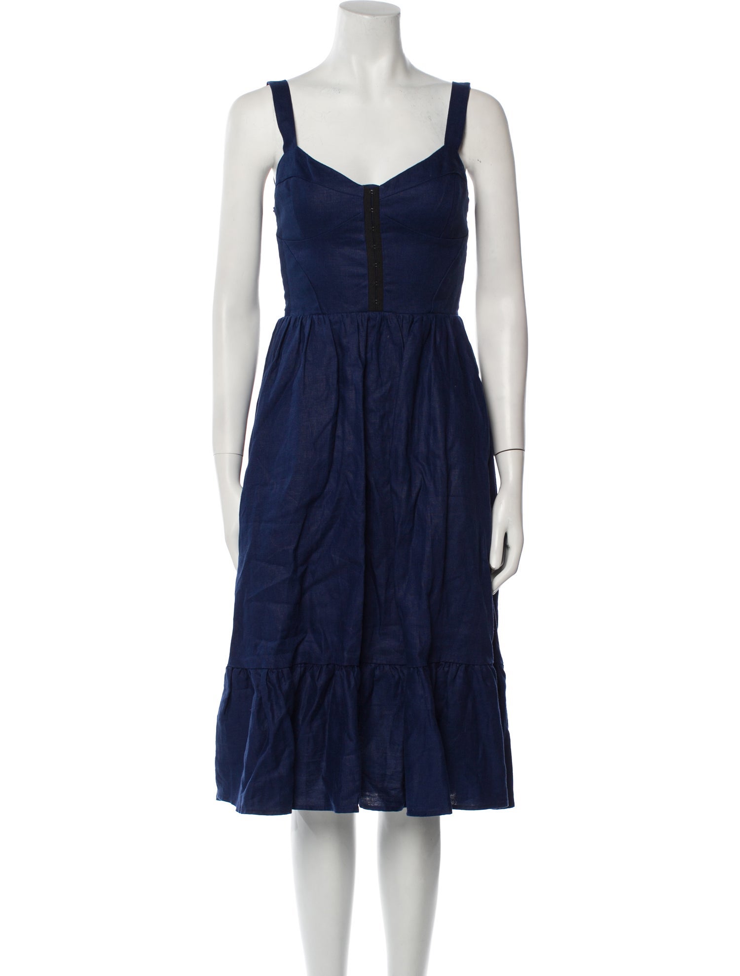 Reformation Linen Midi Length Dress