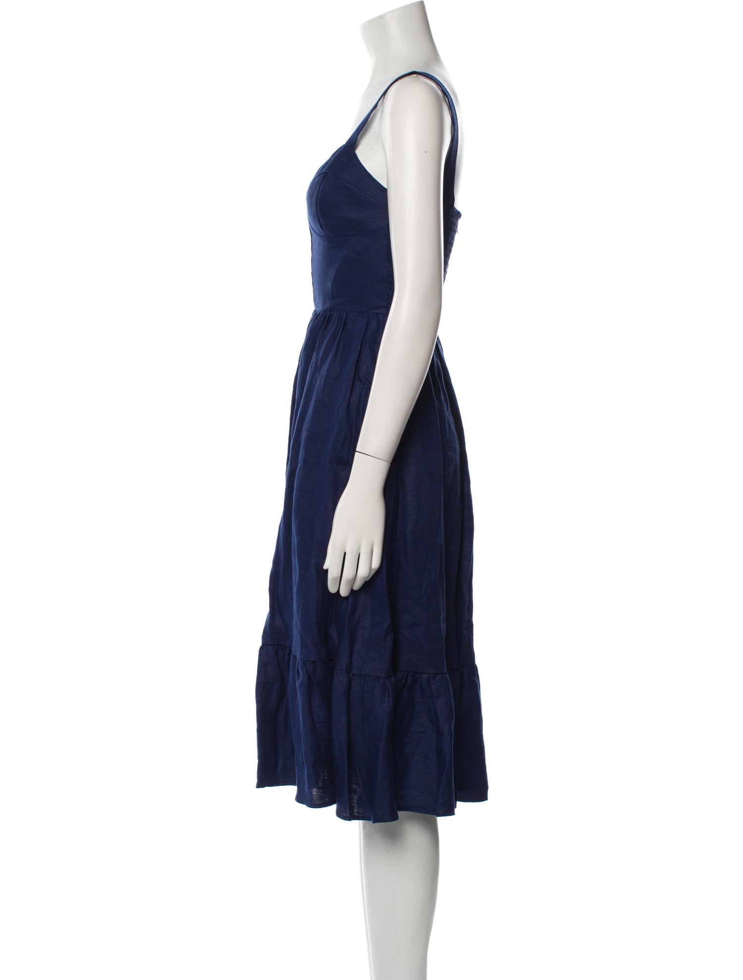 Reformation Linen Midi Length Dress