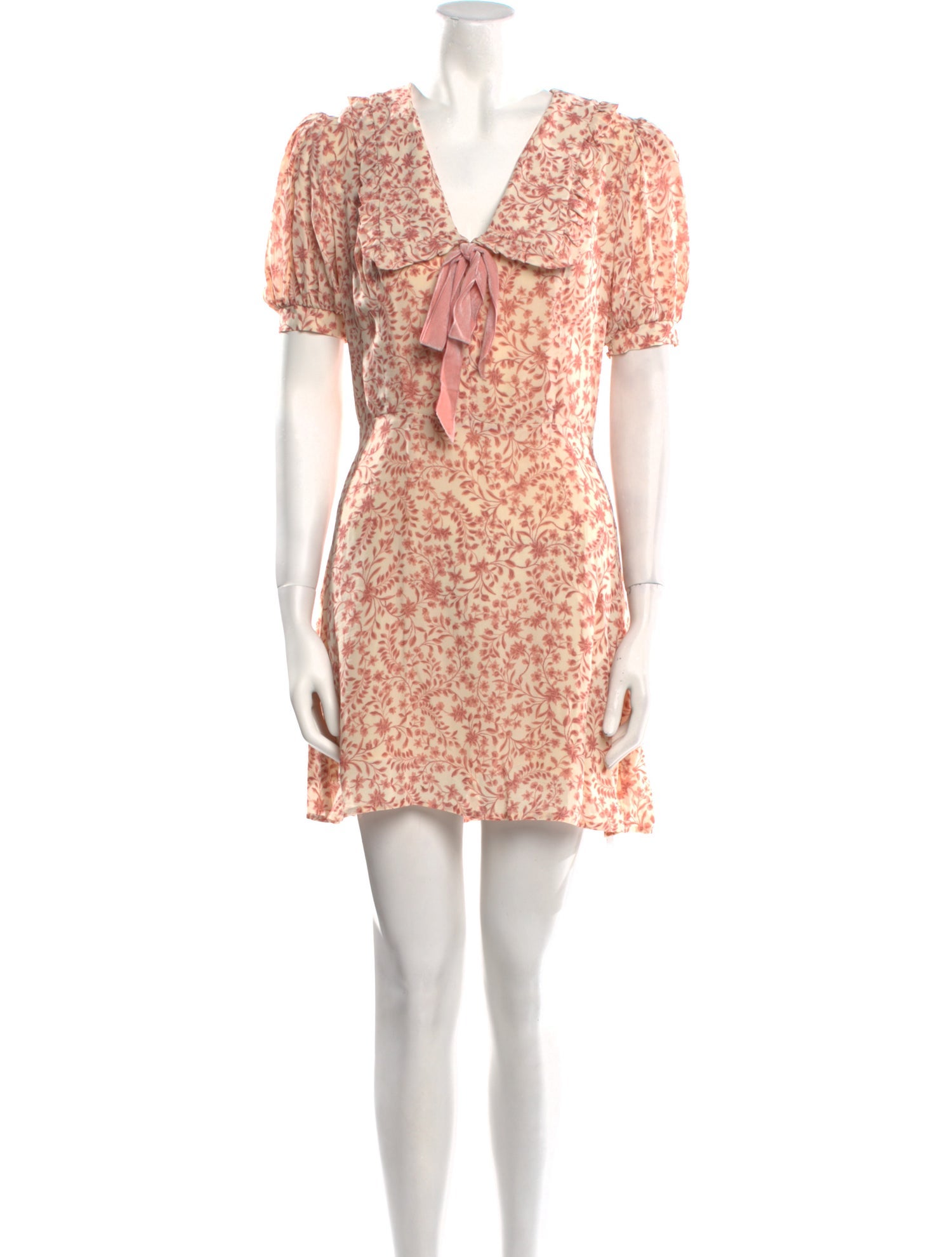 Reformation Floral Print Mini Dress