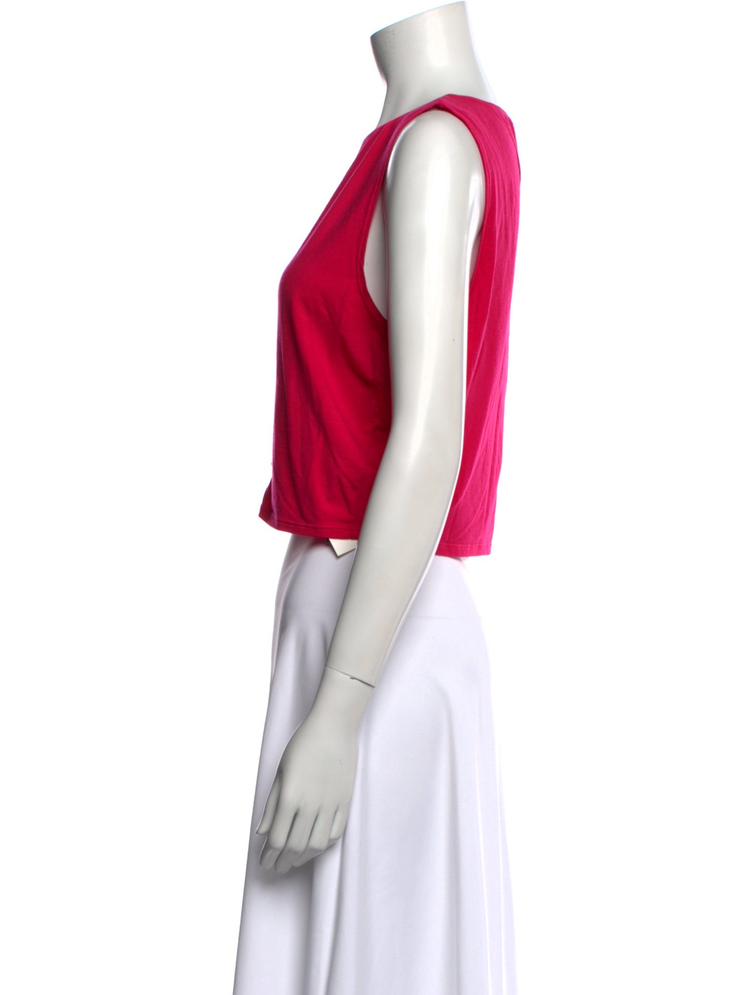 Reformation Crew Neck Sleeveless Crop Top