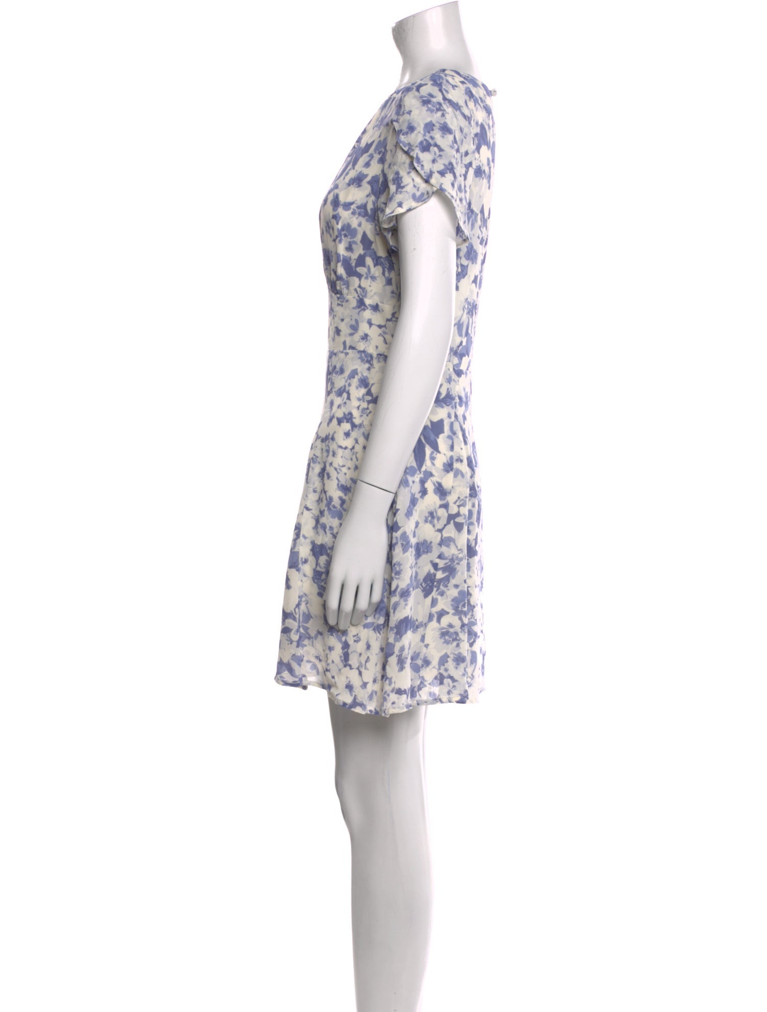 Reformation Floral Print Mini Dress