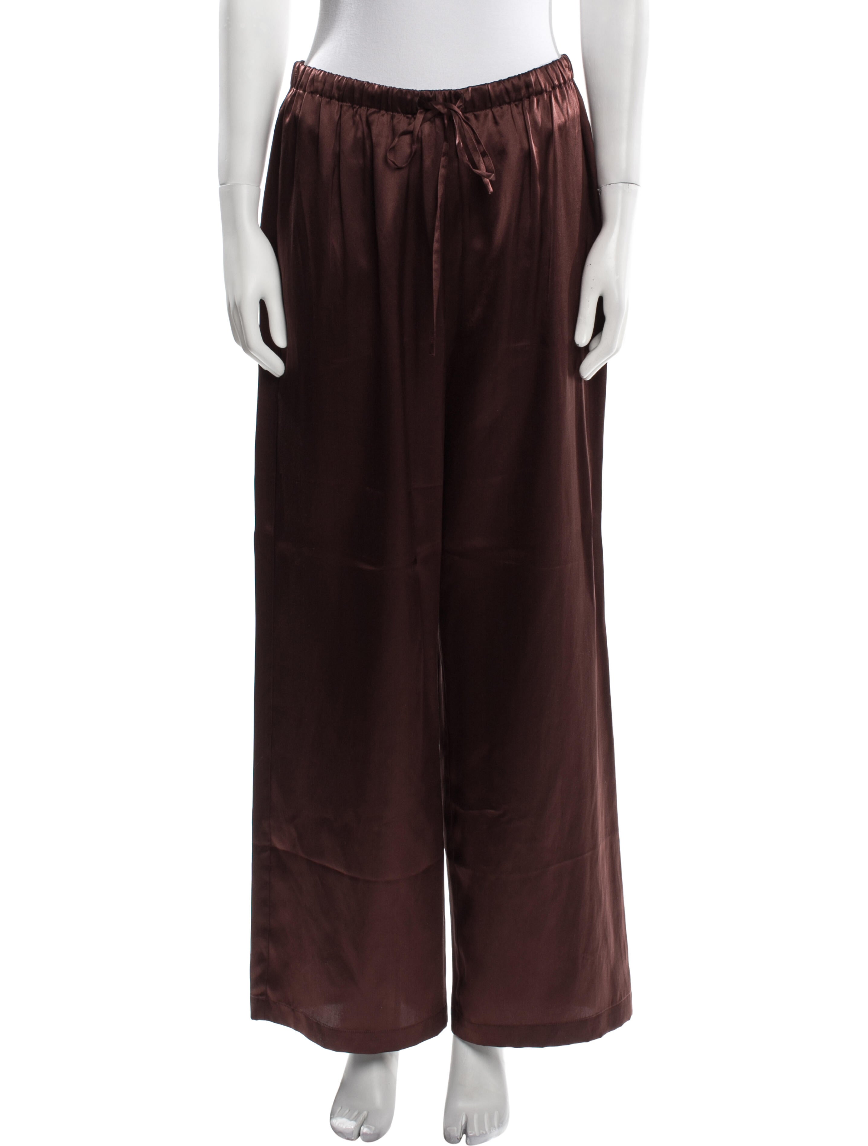 Reformation Silk Wide Leg Pants