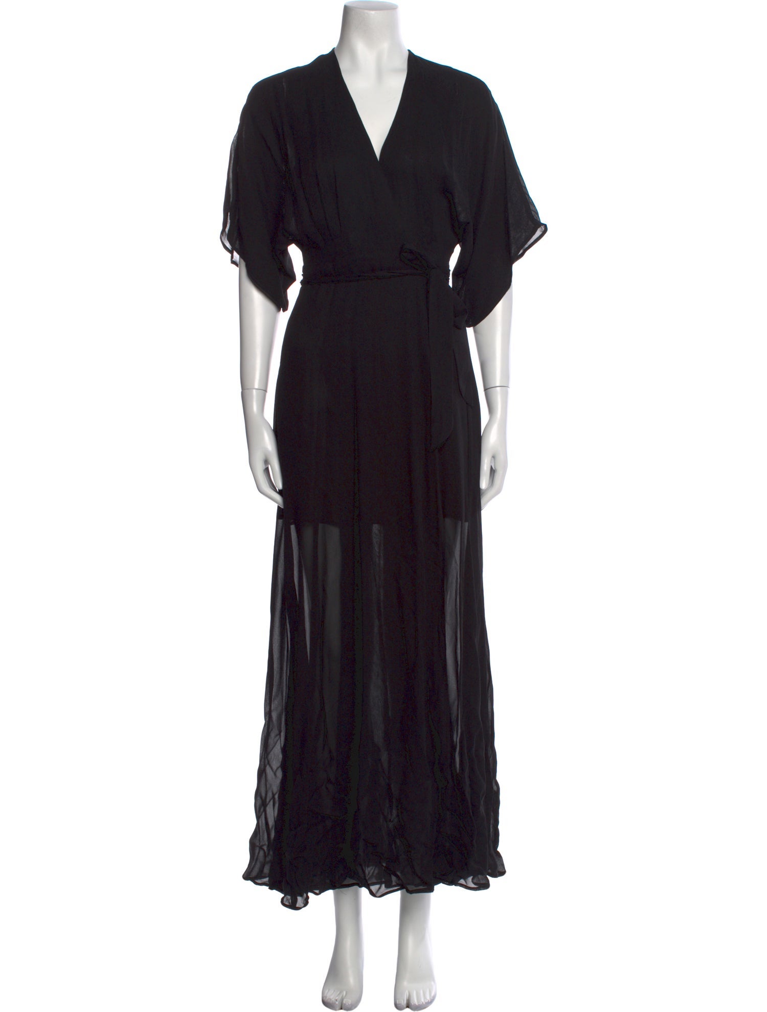 Reformation V-Neck Long Dress