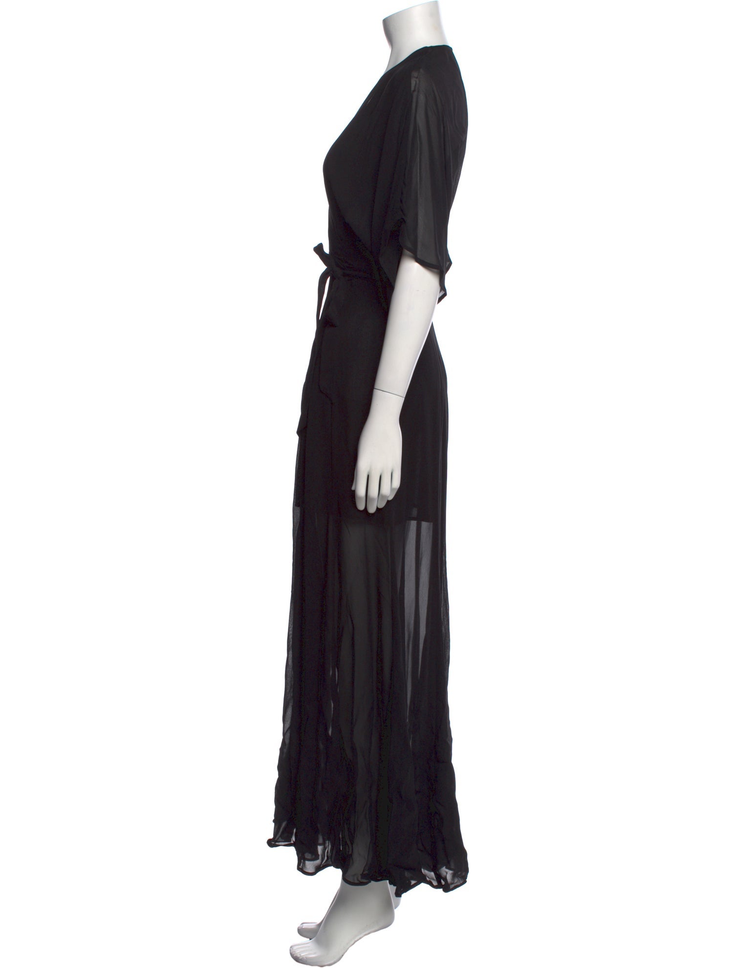 Reformation V-Neck Long Dress