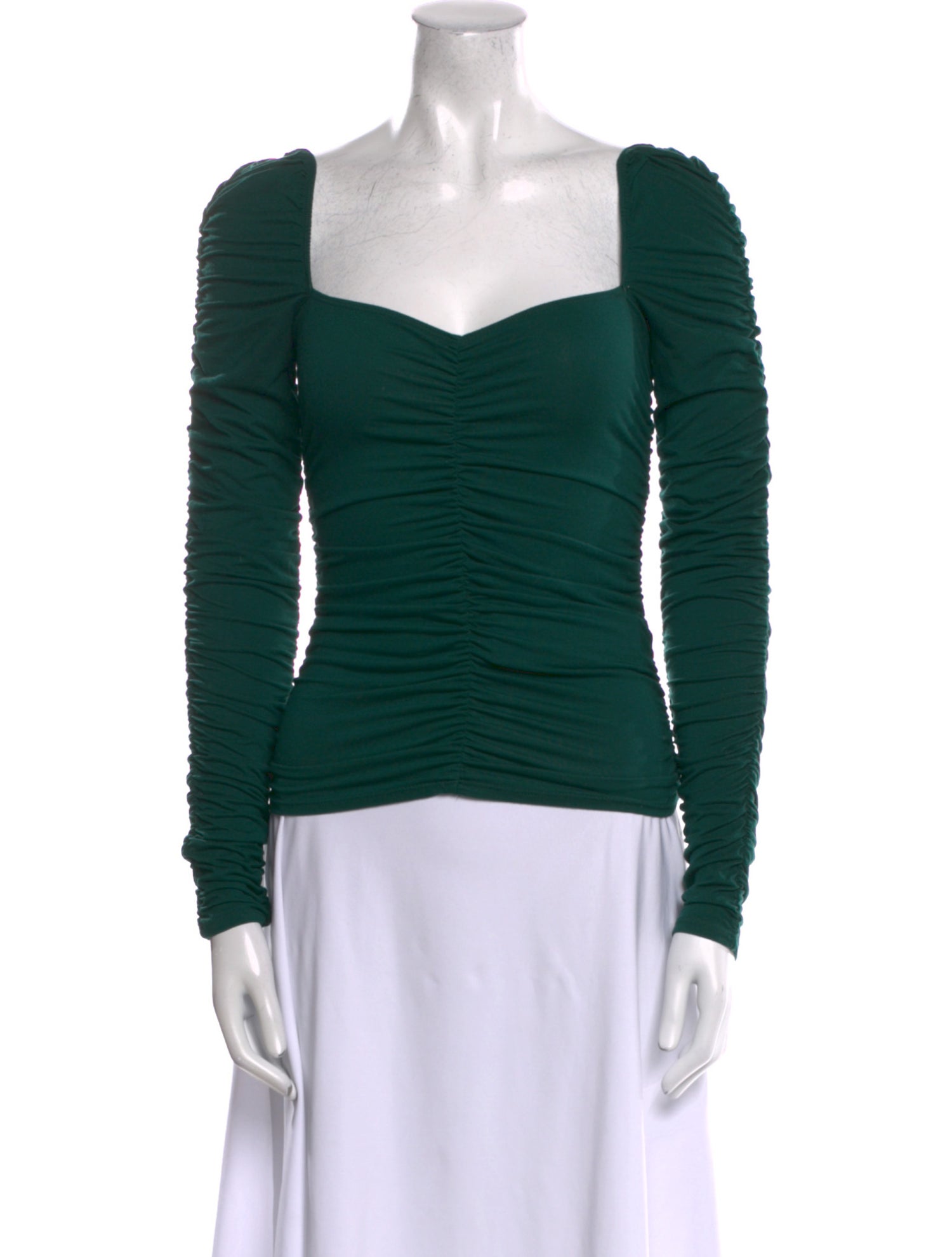 Reformation Square Neckline Long Sleeve Top