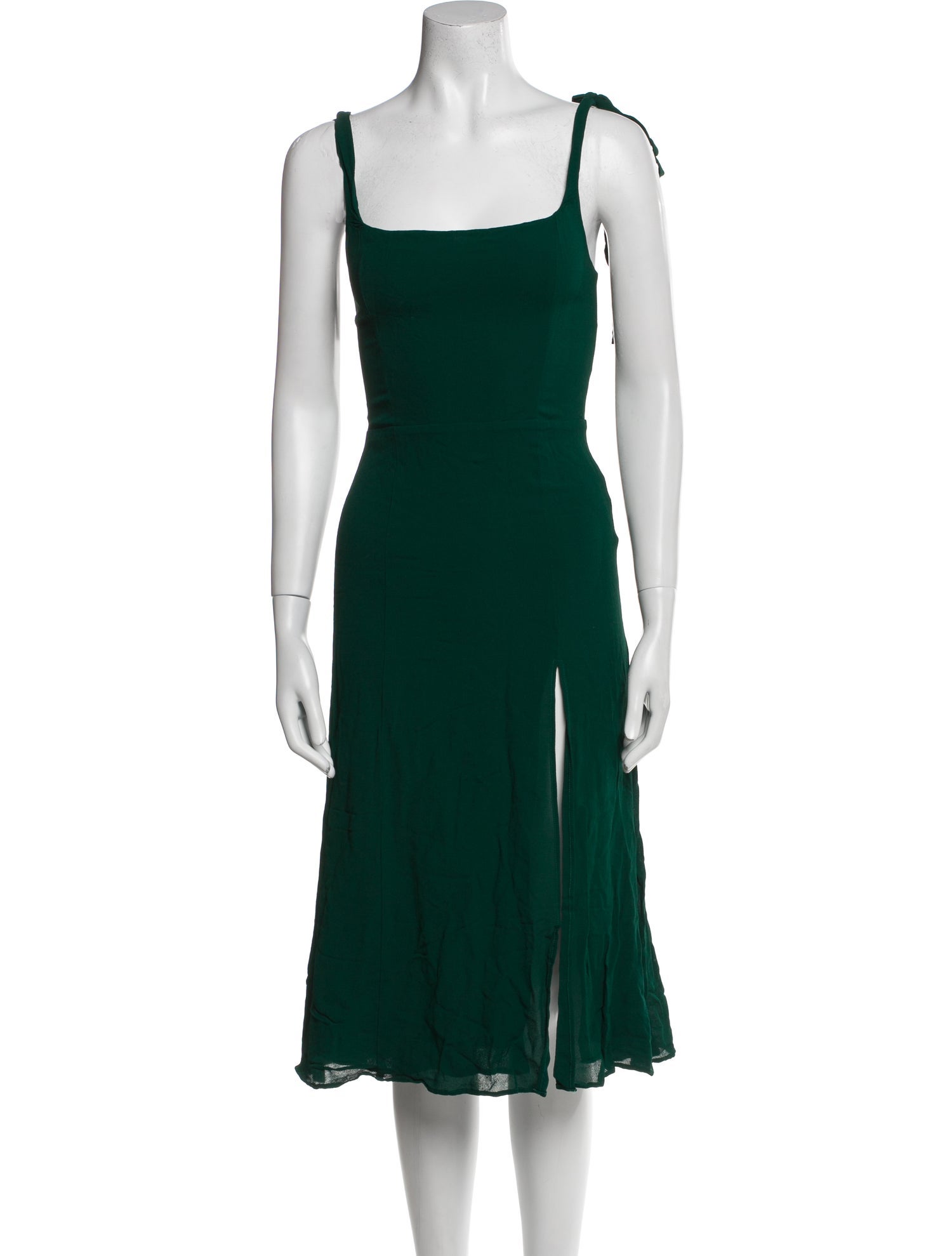 Reformation Square Neckline Midi Length Dress