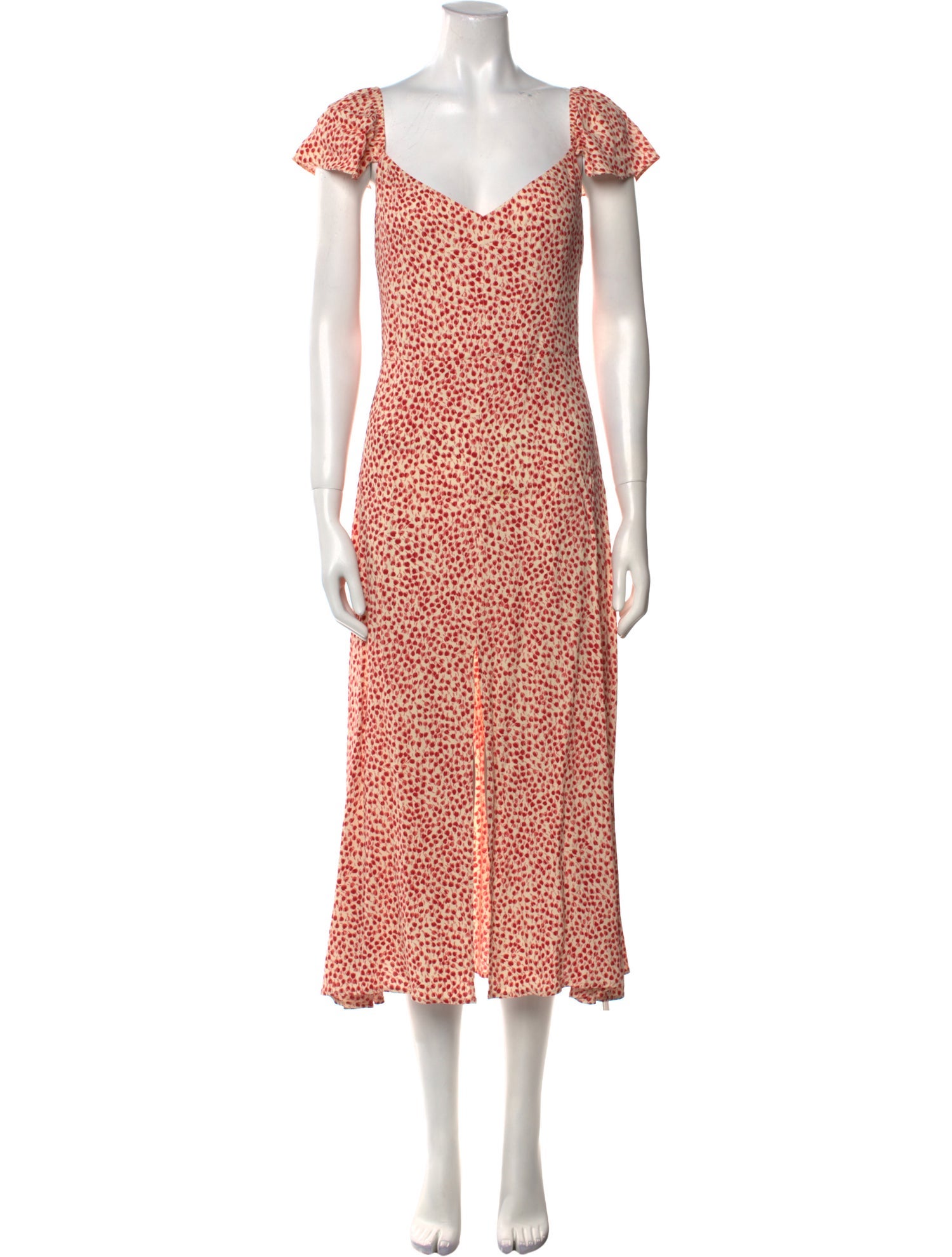 Reformation Floral Print Long Dress