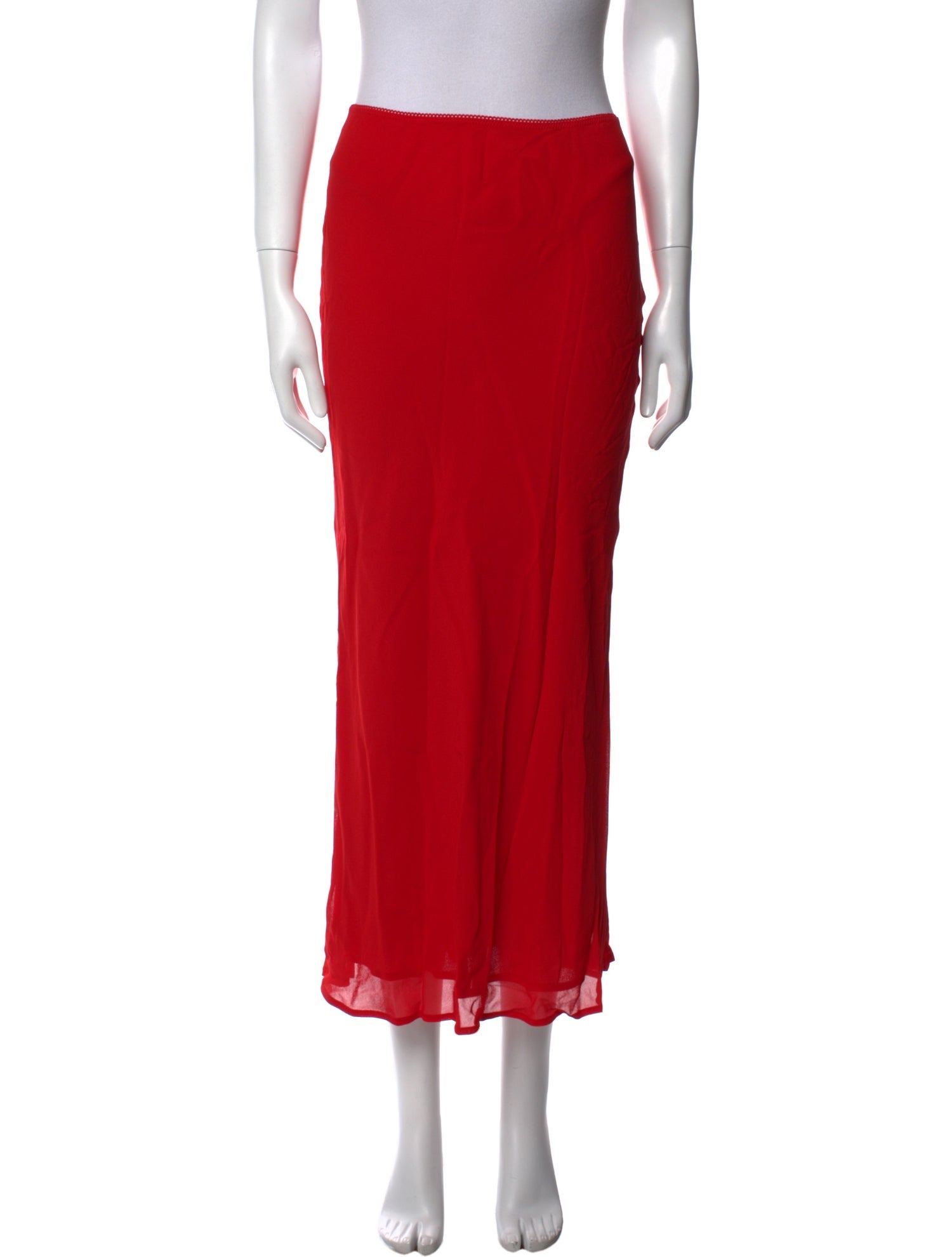 Reformation Lace Trim Embellishment Midi Length Skirt