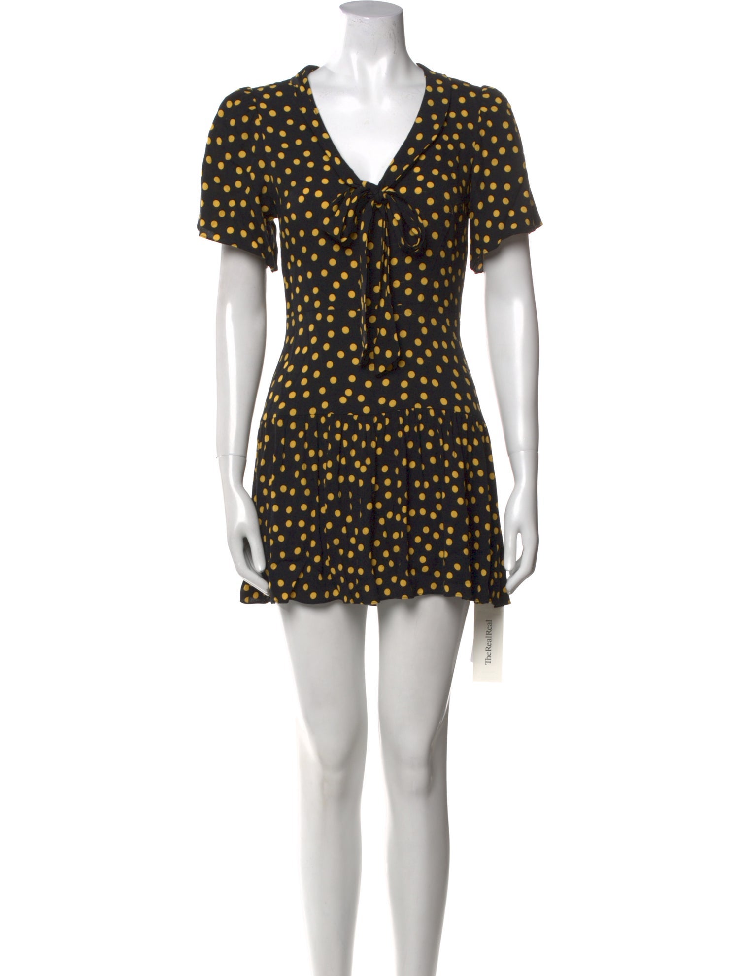 Reformation Polka Dot Print Mini Dress