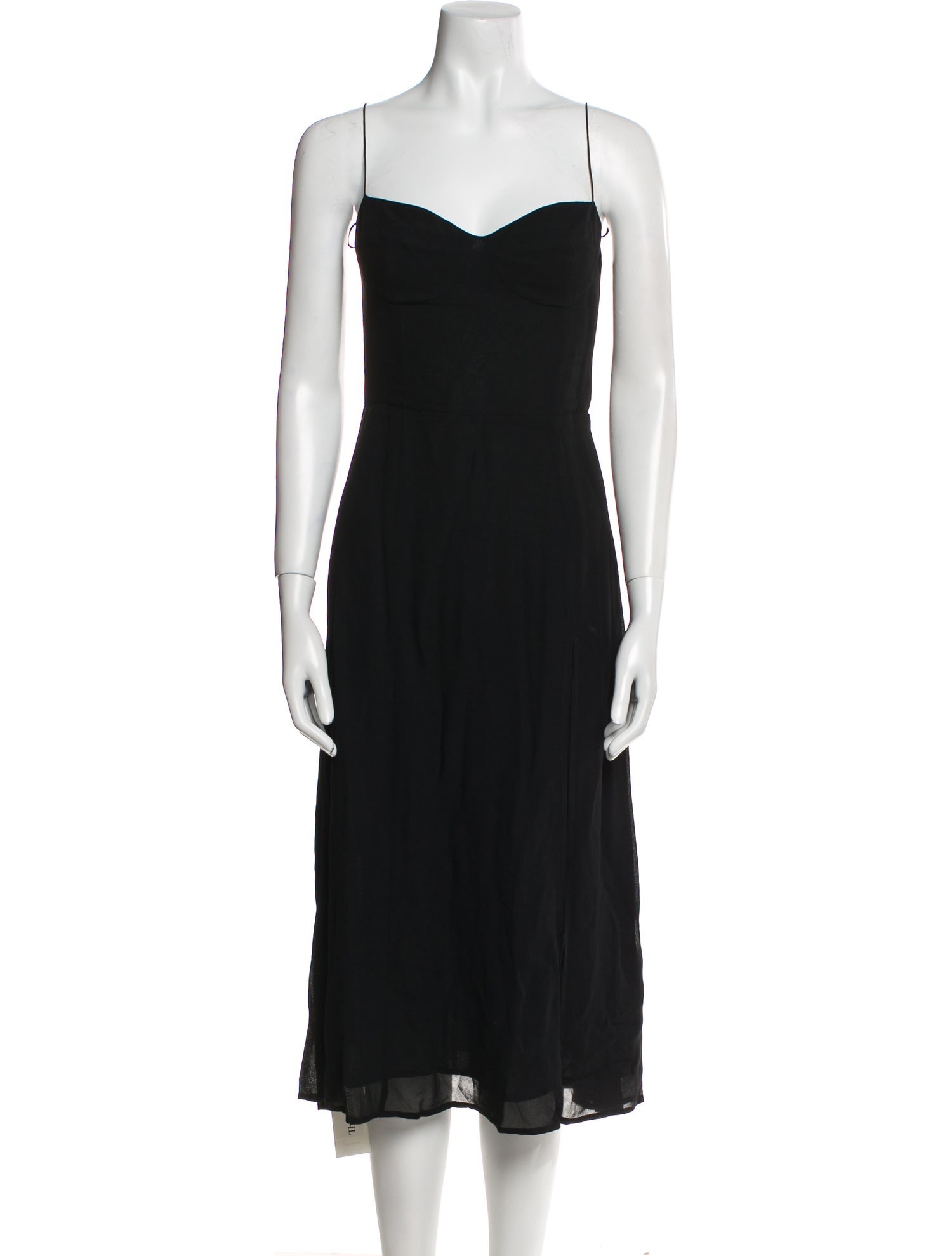 Reformation Square Neckline Midi Length Dress