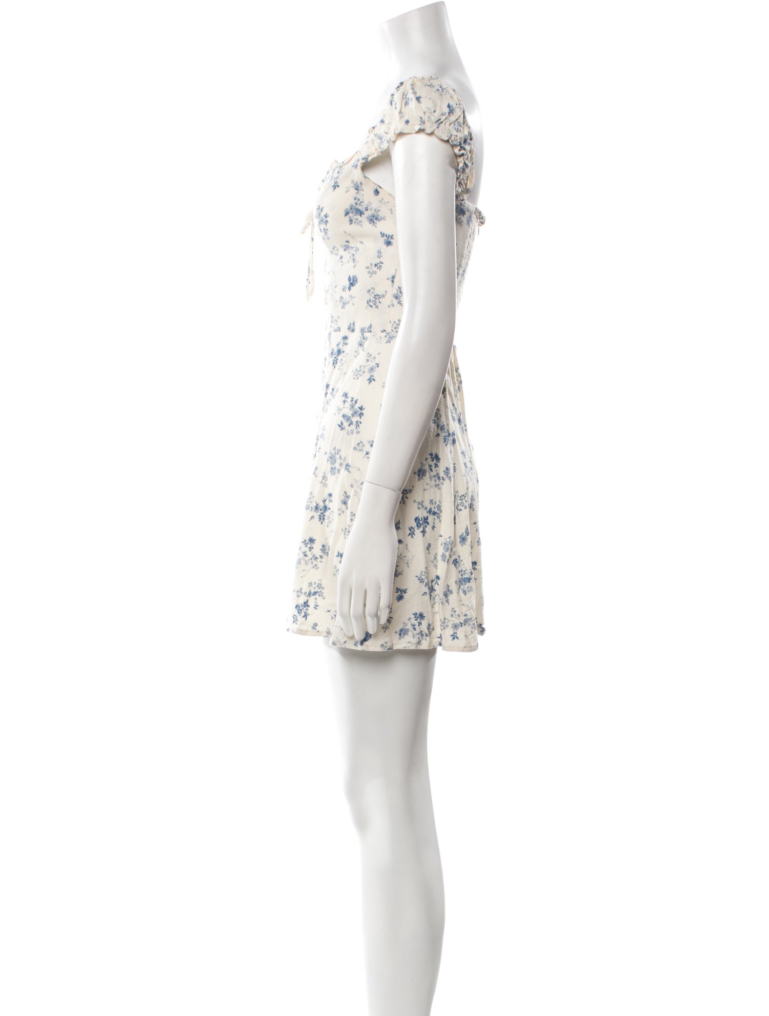 Reformation Floral Print Mini Dress