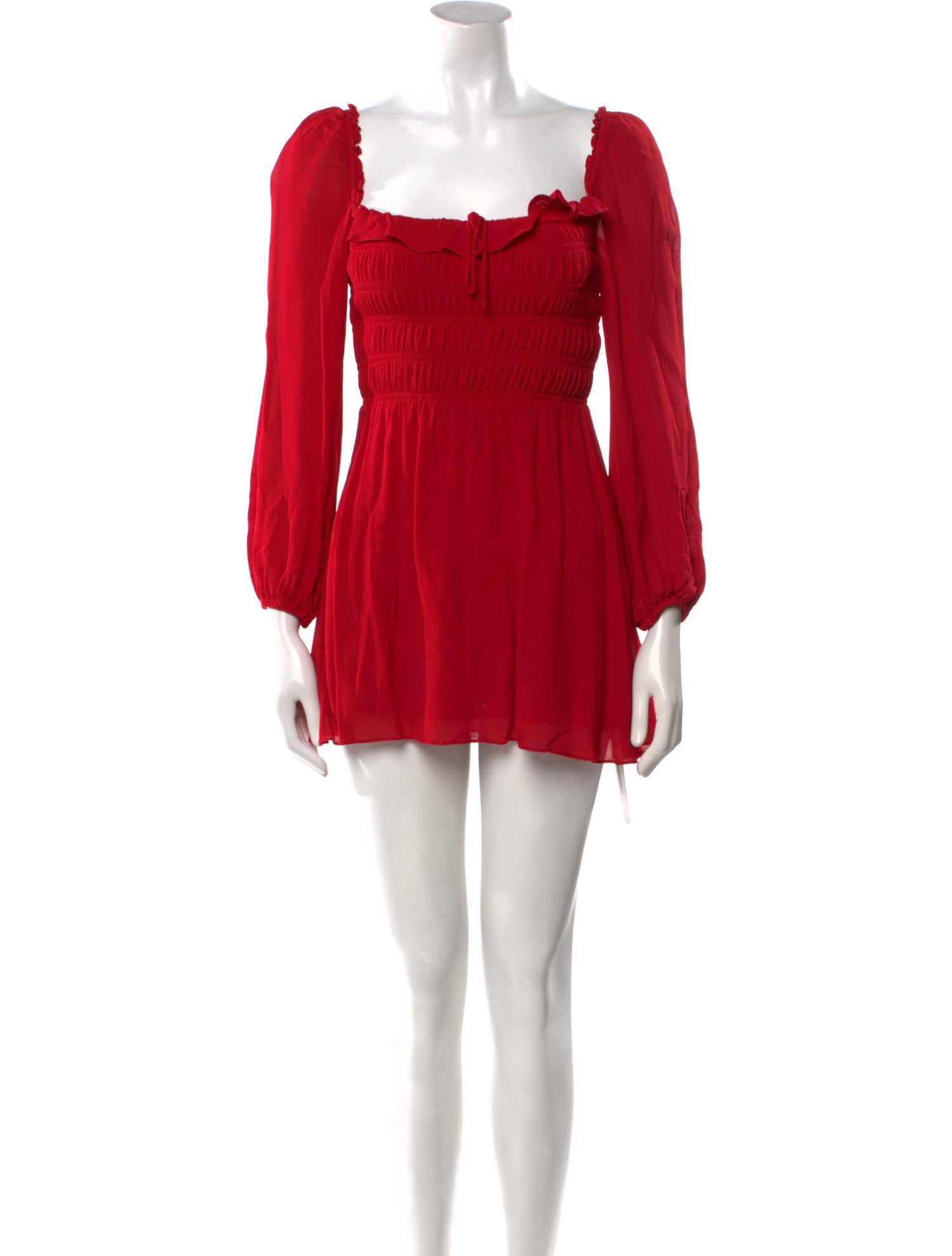 Reformation Square Neckline Mini Dress