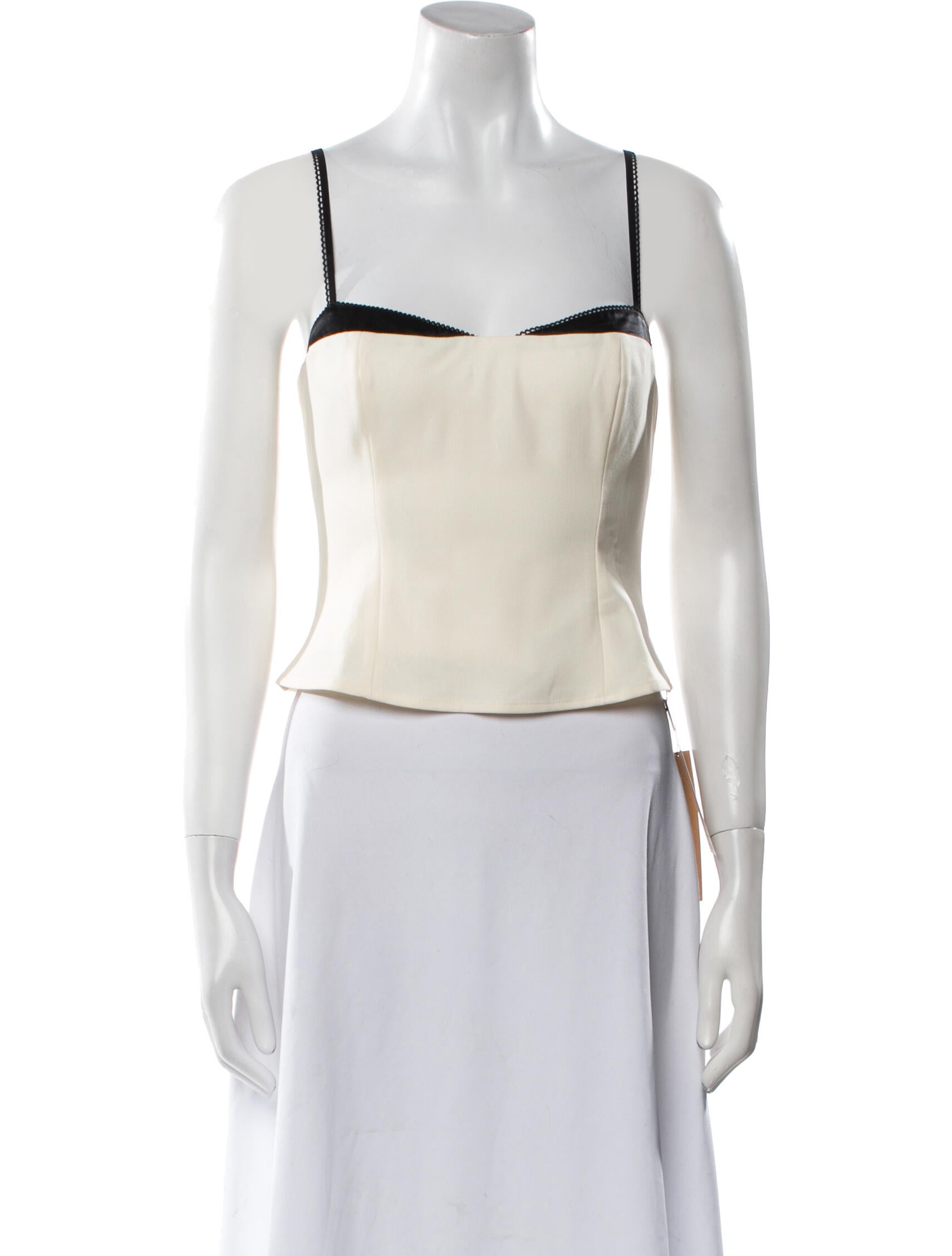 Reformation Square Neckline Sleeveless Crop Top w/ Tags