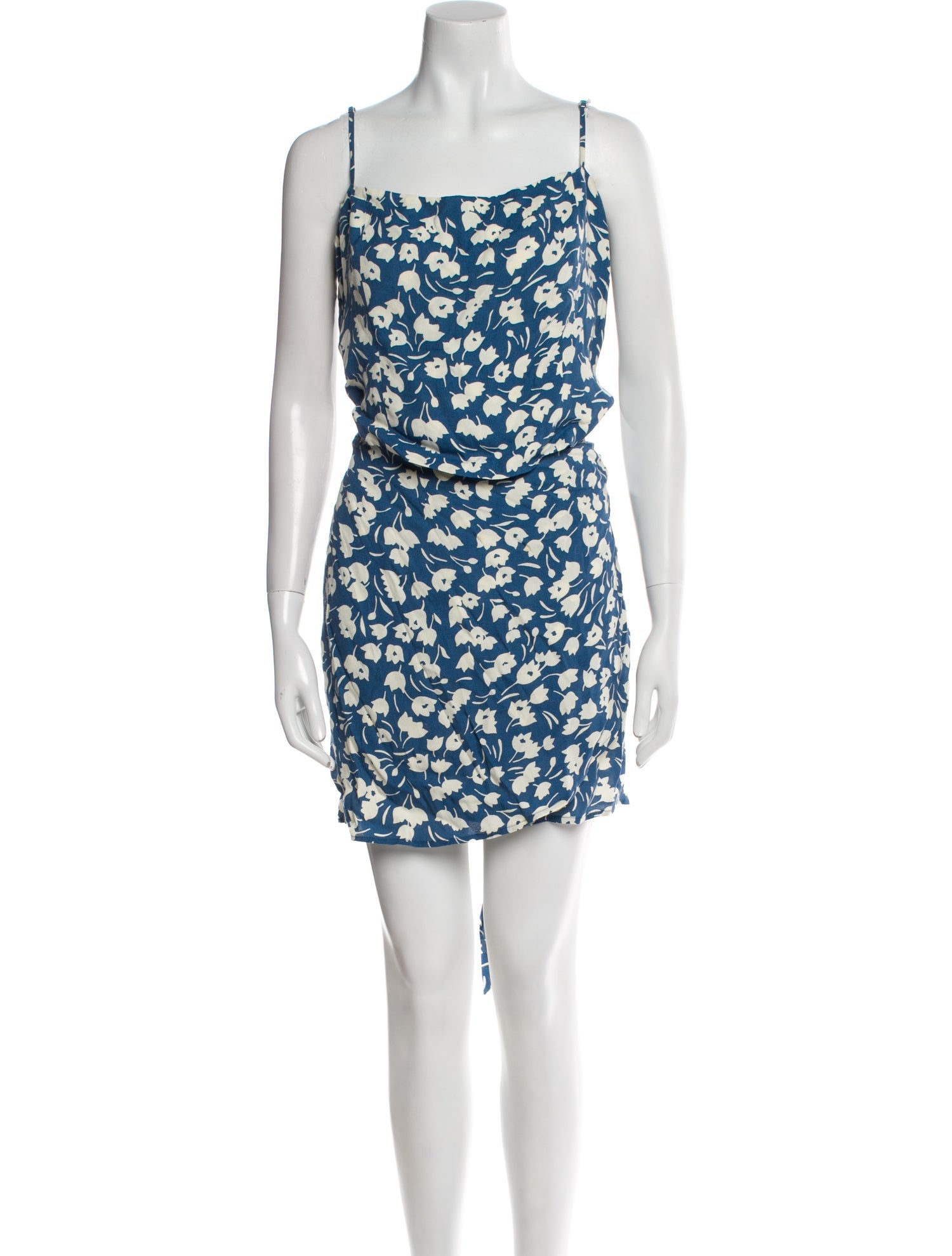 Reformation Floral Print Knee-Length Dress