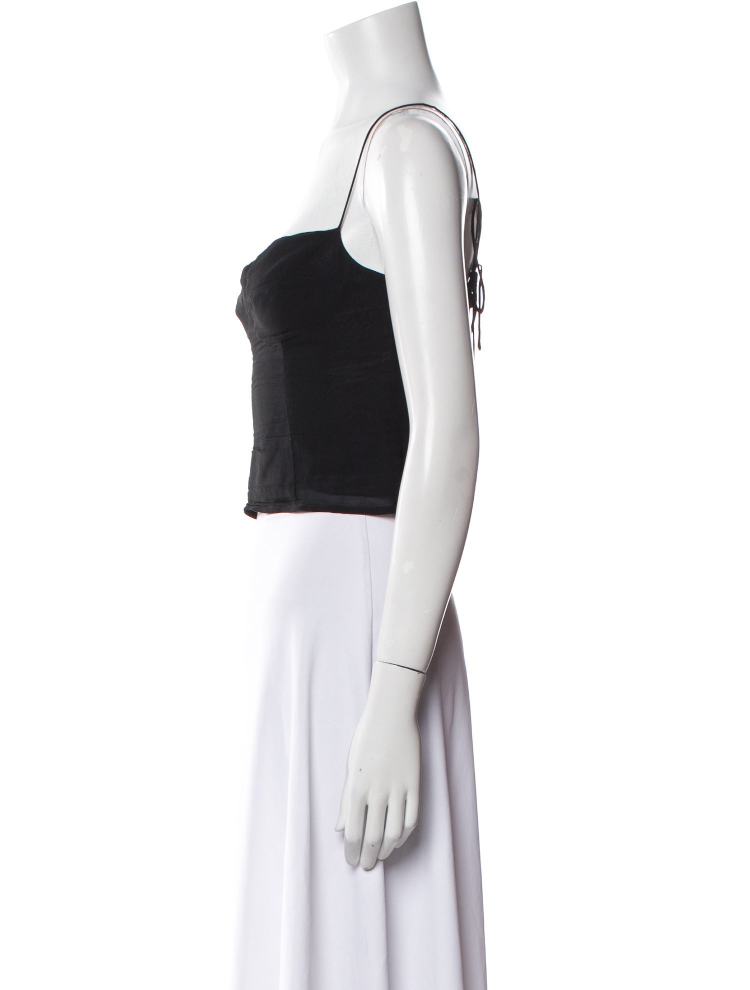 Reformation Square Neckline Sleeveless Crop Top