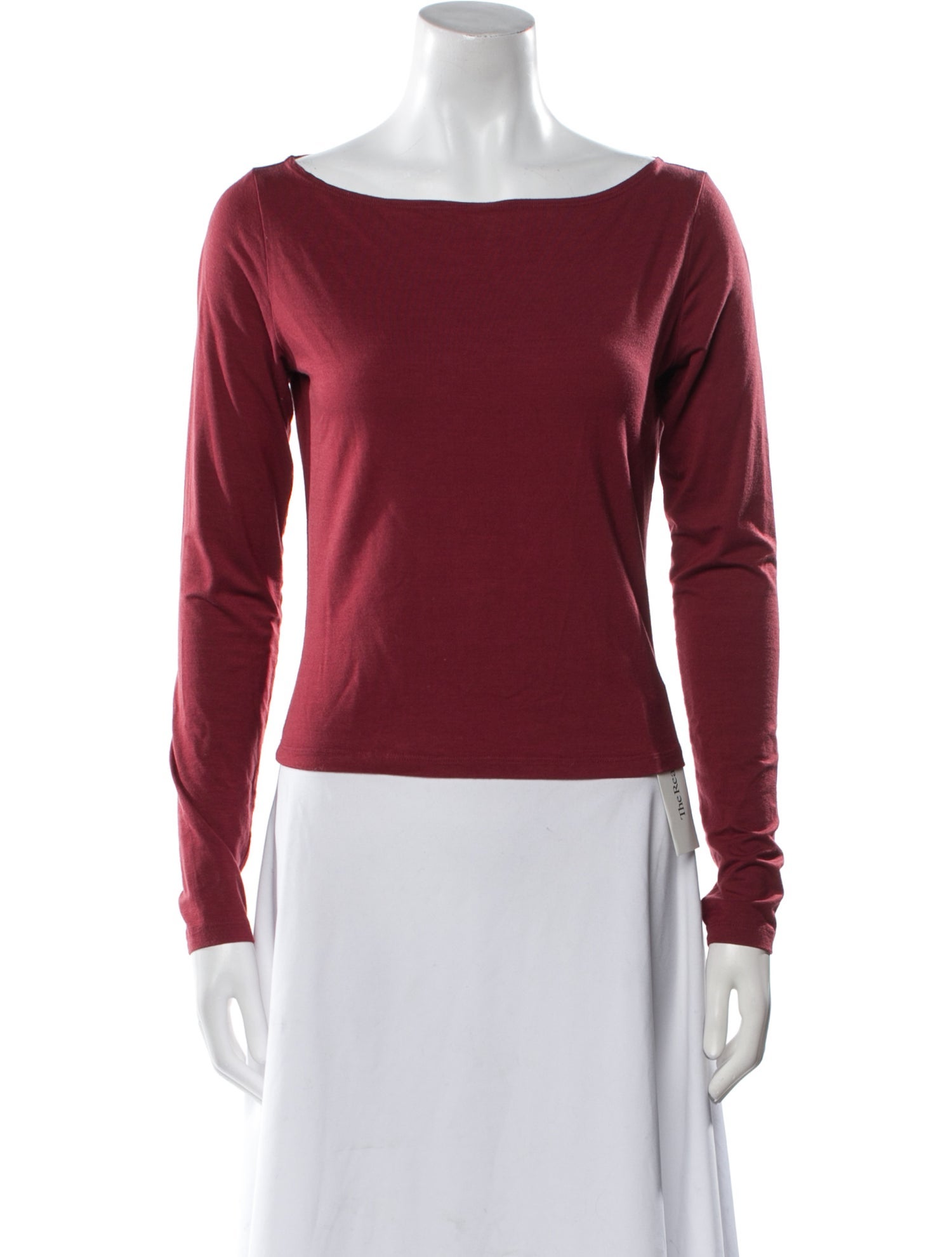Reformation Scoop Neck Long Sleeve Top