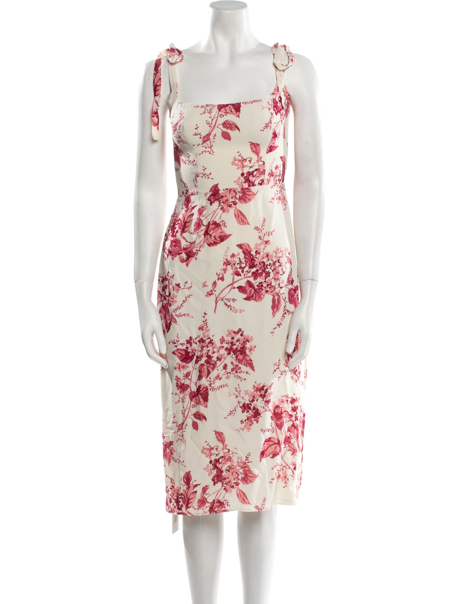 Reformation Floral Print Midi Length Dress
