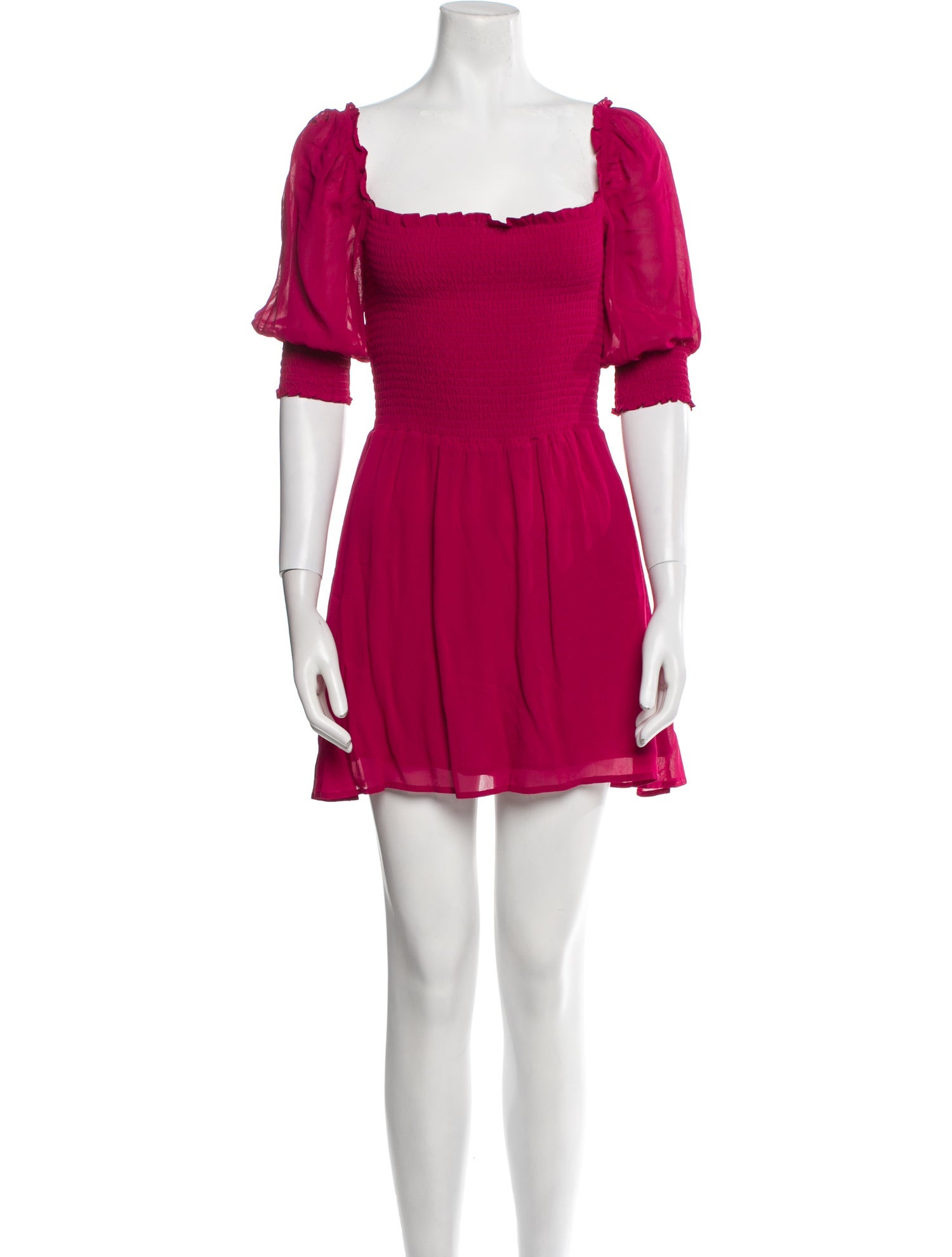 Reformation Square Neckline Mini Dress