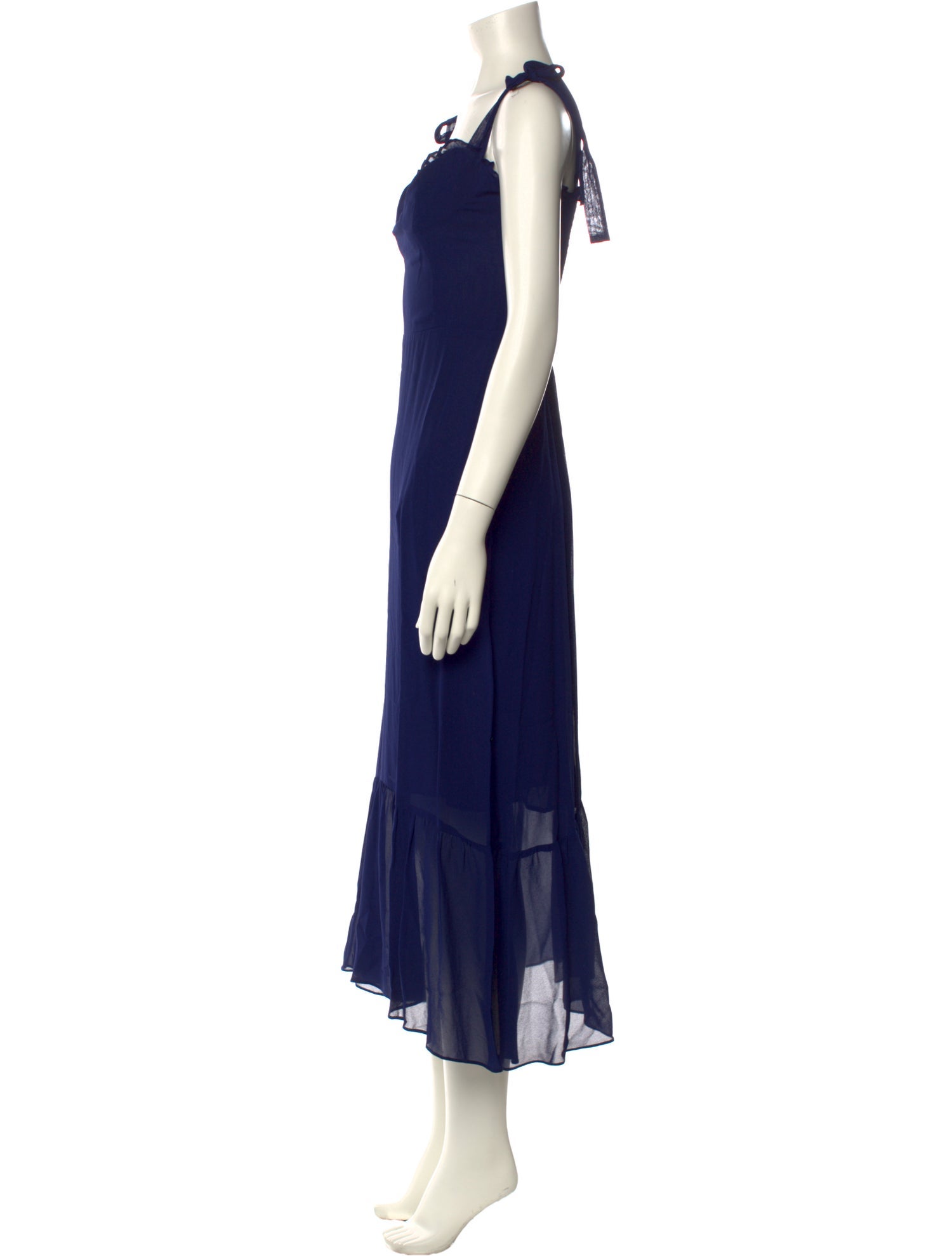 Reformation Square Neckline Midi Length Dress