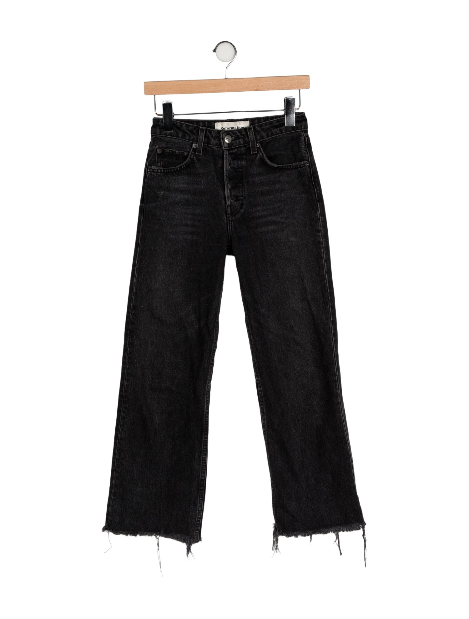 Reformation Mid-Rise Wide Leg Jeans