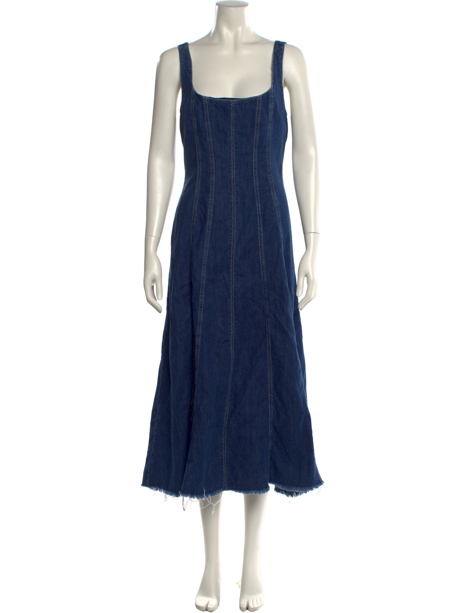 Reformation Square Neckline Long Dress