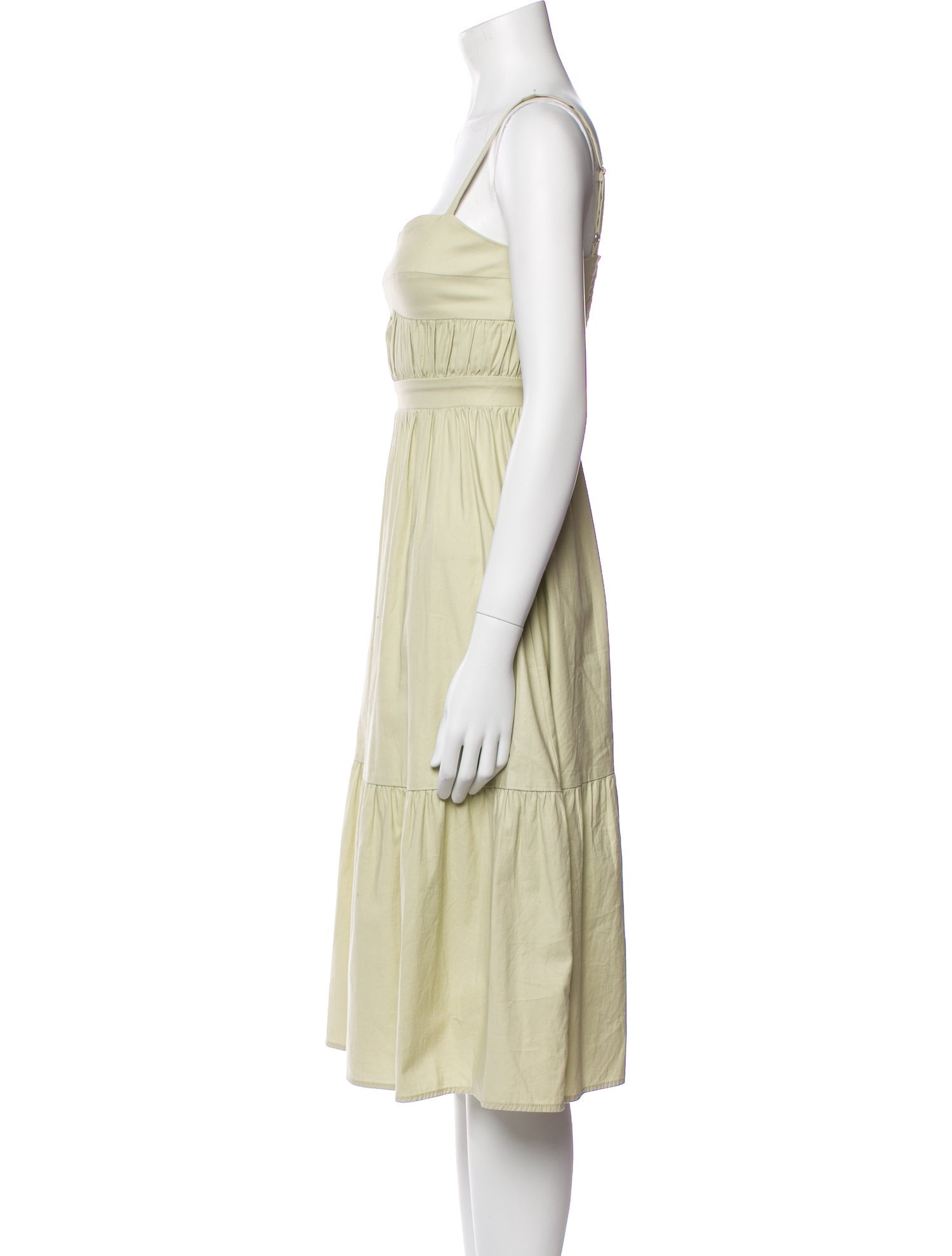 Reformation Square Neckline Midi Length Dress