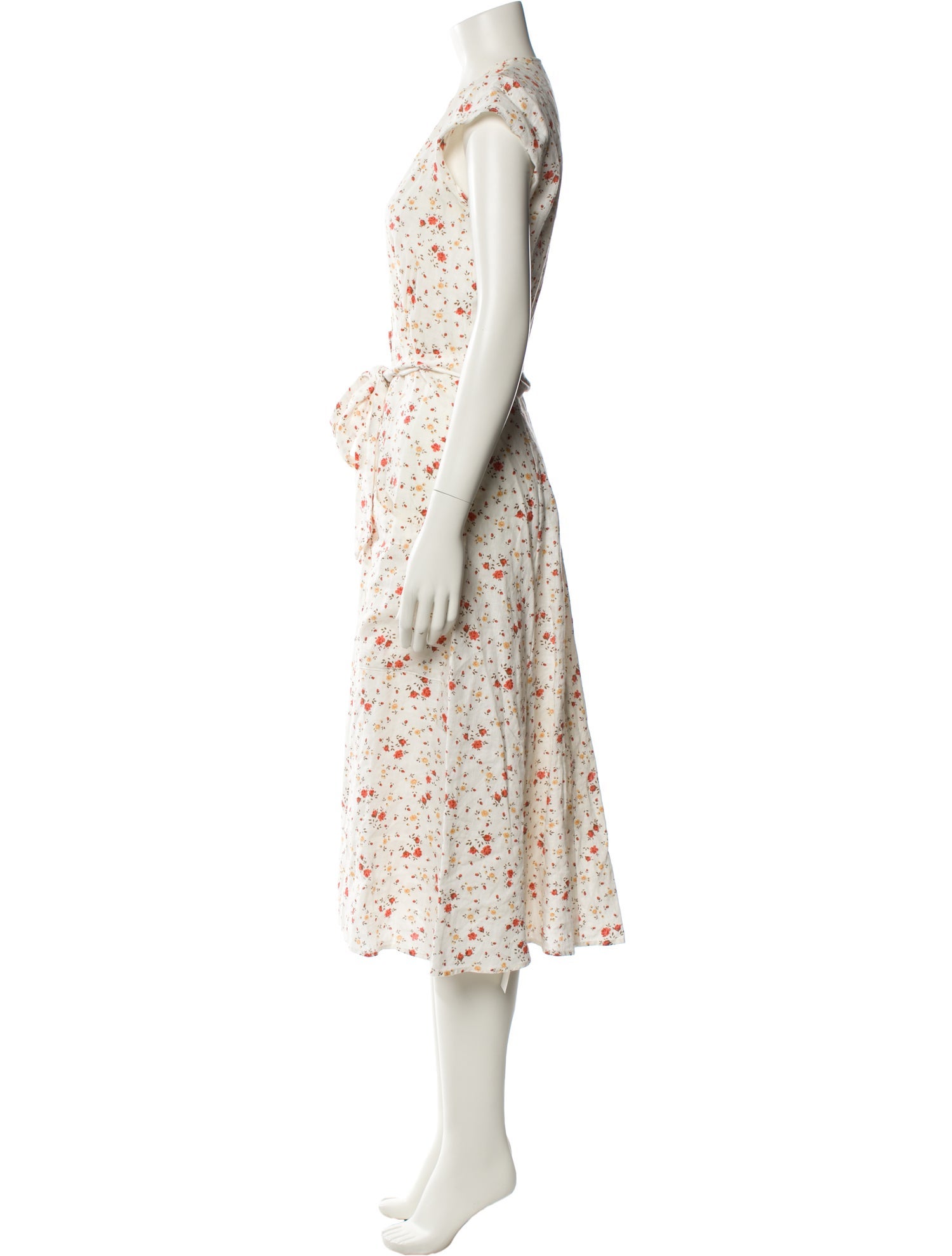 Reformation Linen Midi Length Dress