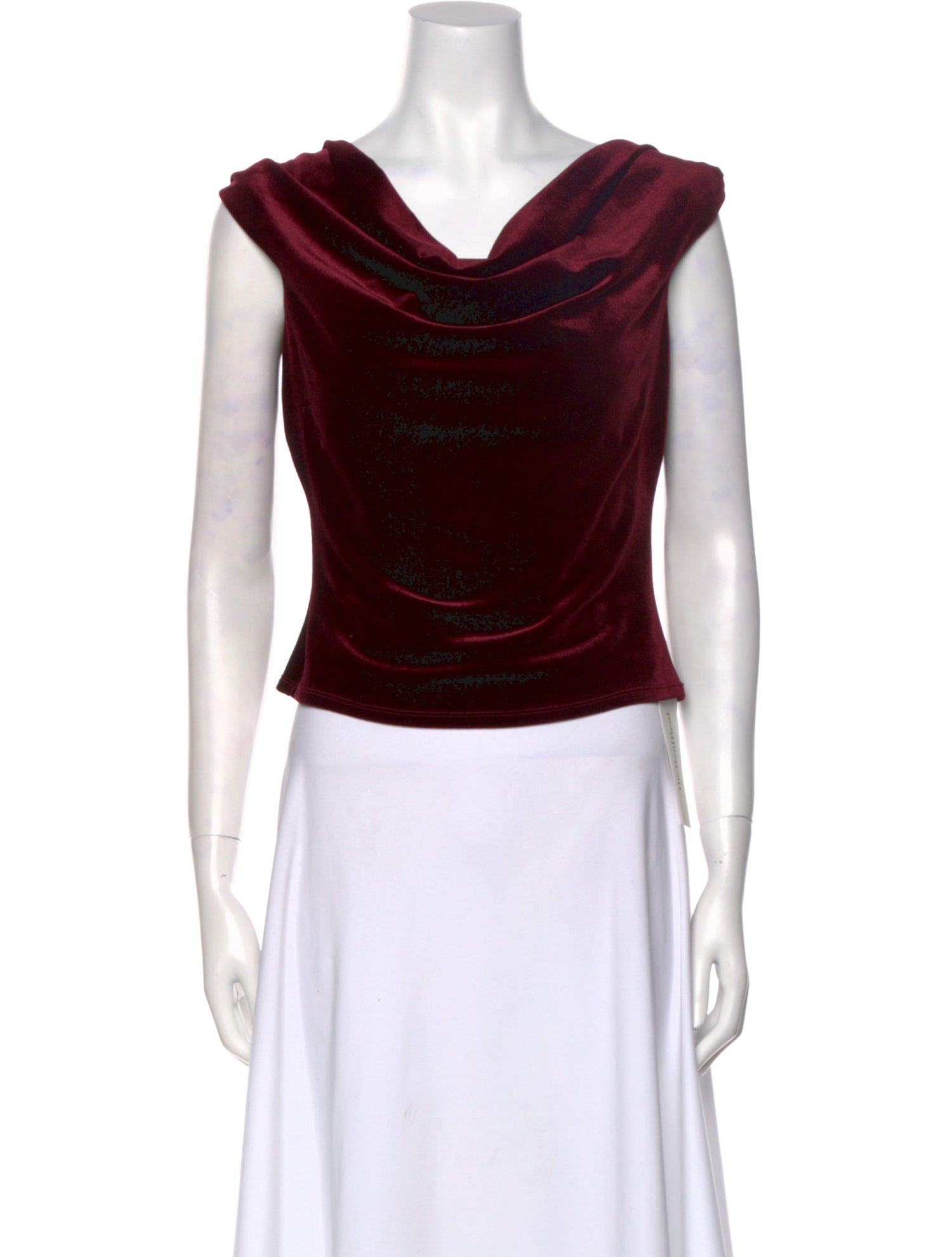 Reformation Cowl Neck Sleeveless Crop Top